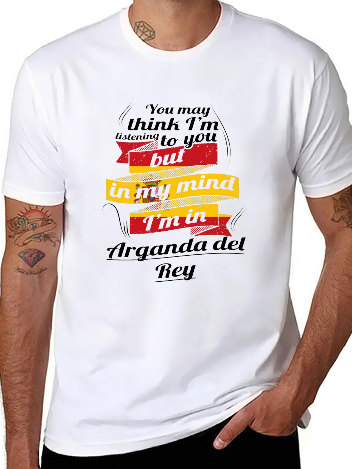 Arganda del Rey Mind T-Shirt - Black Novelty Tee