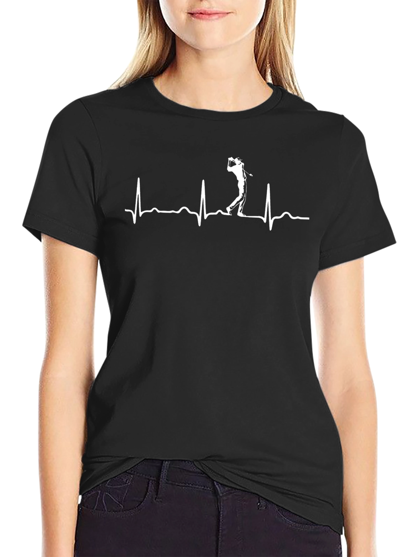 Golf Heartbeat T-Shirt - Golfers Passion