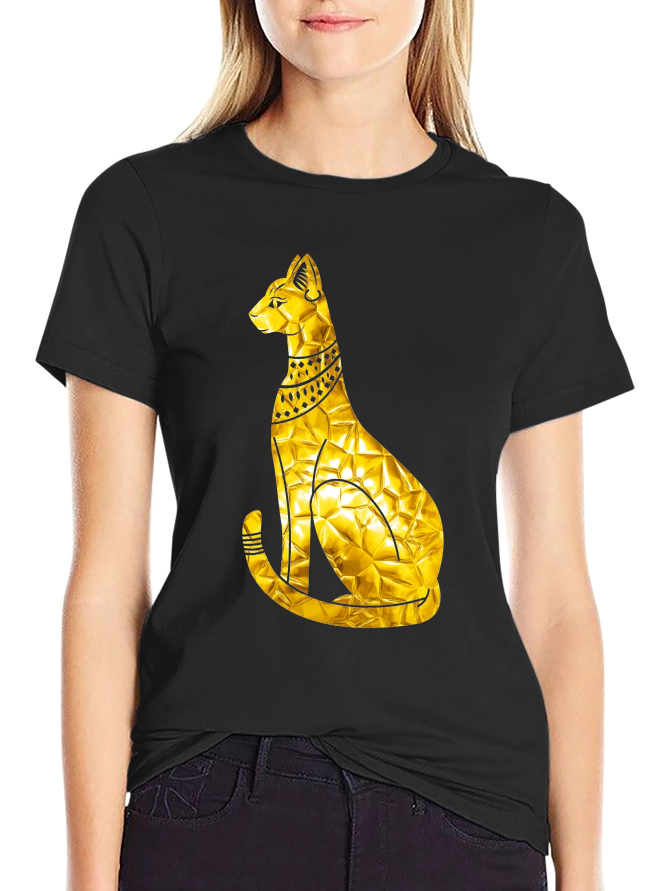 Golden Egyptian Cat T-Shirt