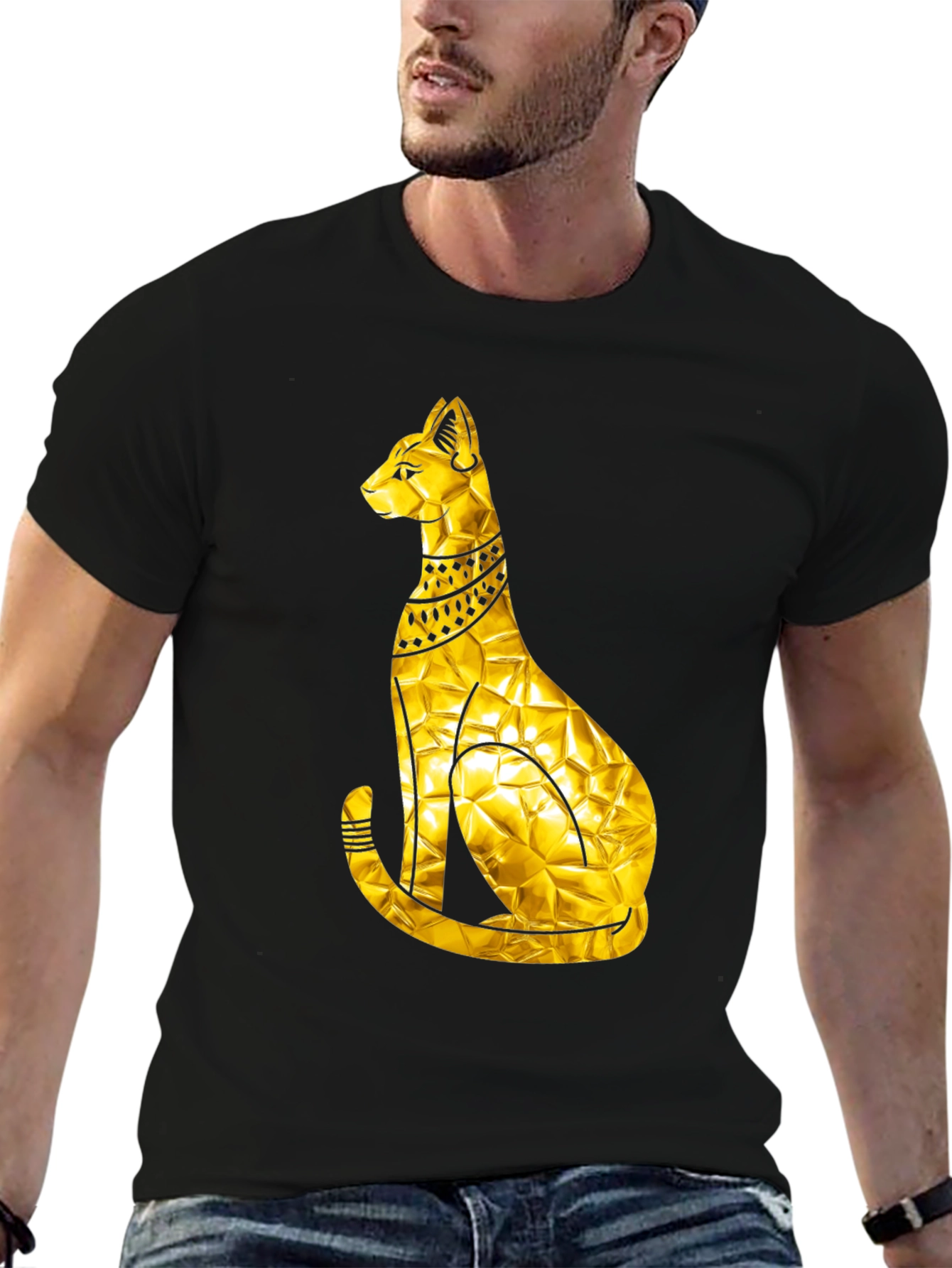Golden Egyptian Cat T-Shirt