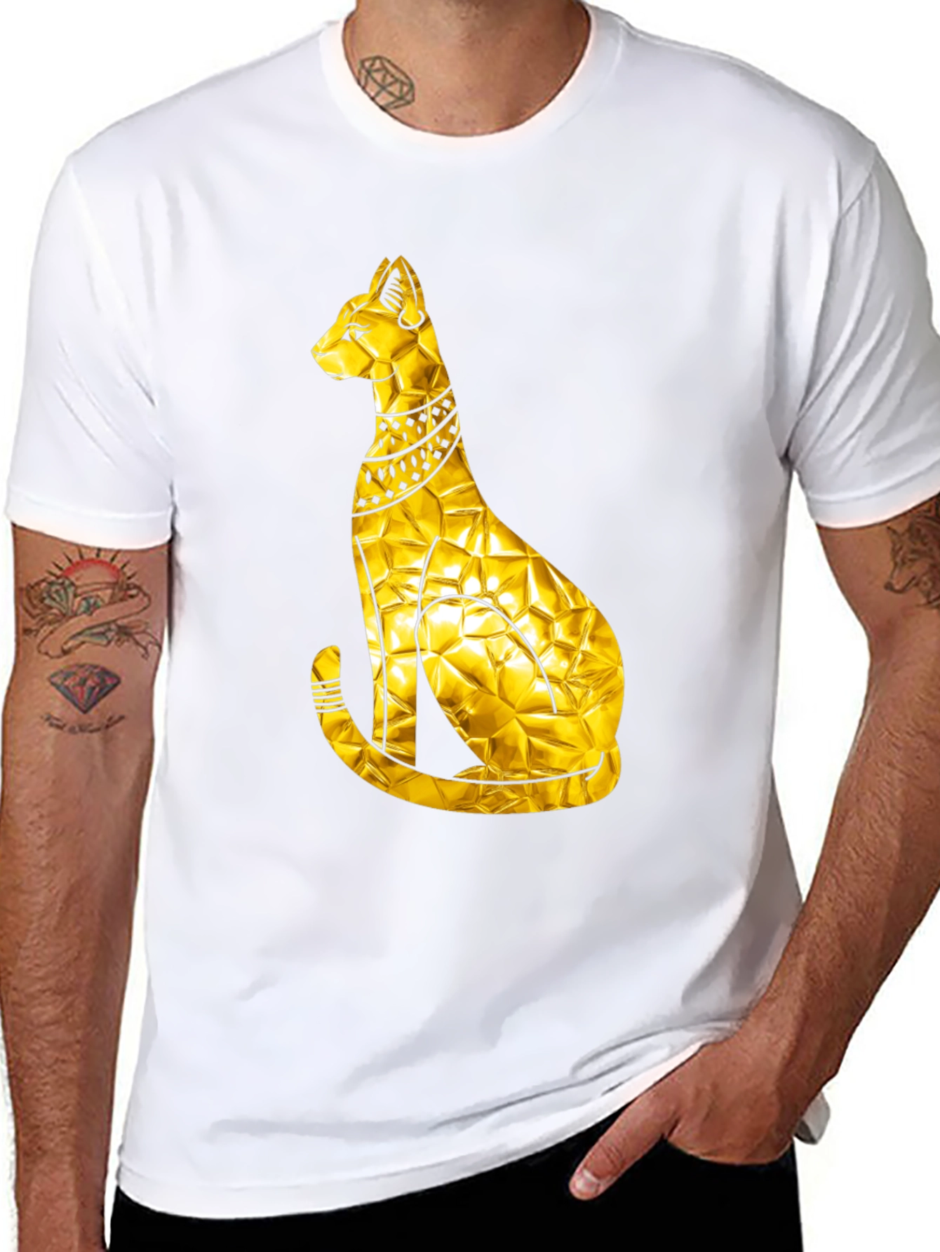 Golden Egyptian Cat T-Shirt