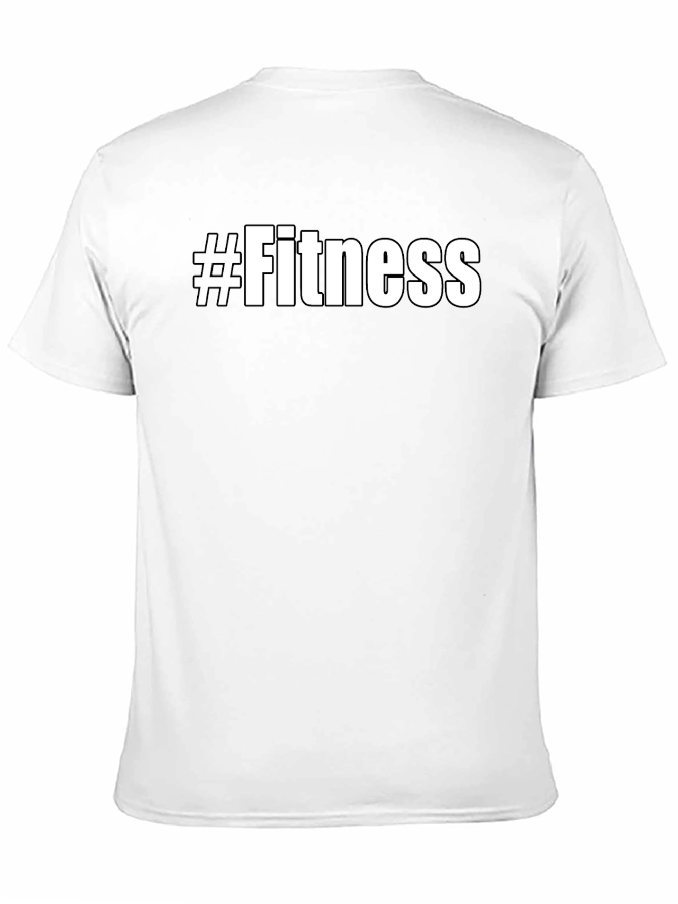 #Fitness Graphic Tee - Black Casual Shirt