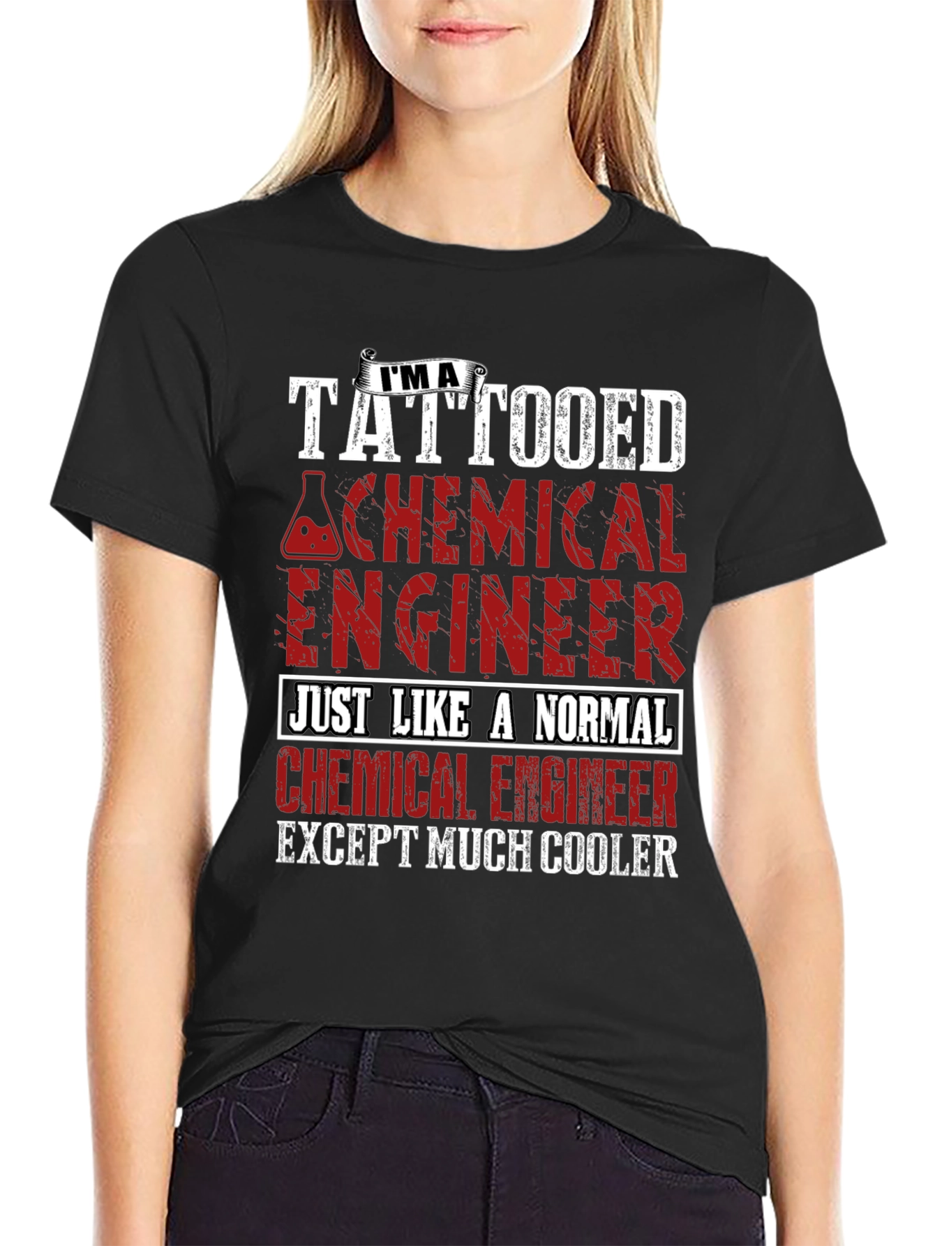 Tattooed Chemical Engineer Novelty T-Shirt
