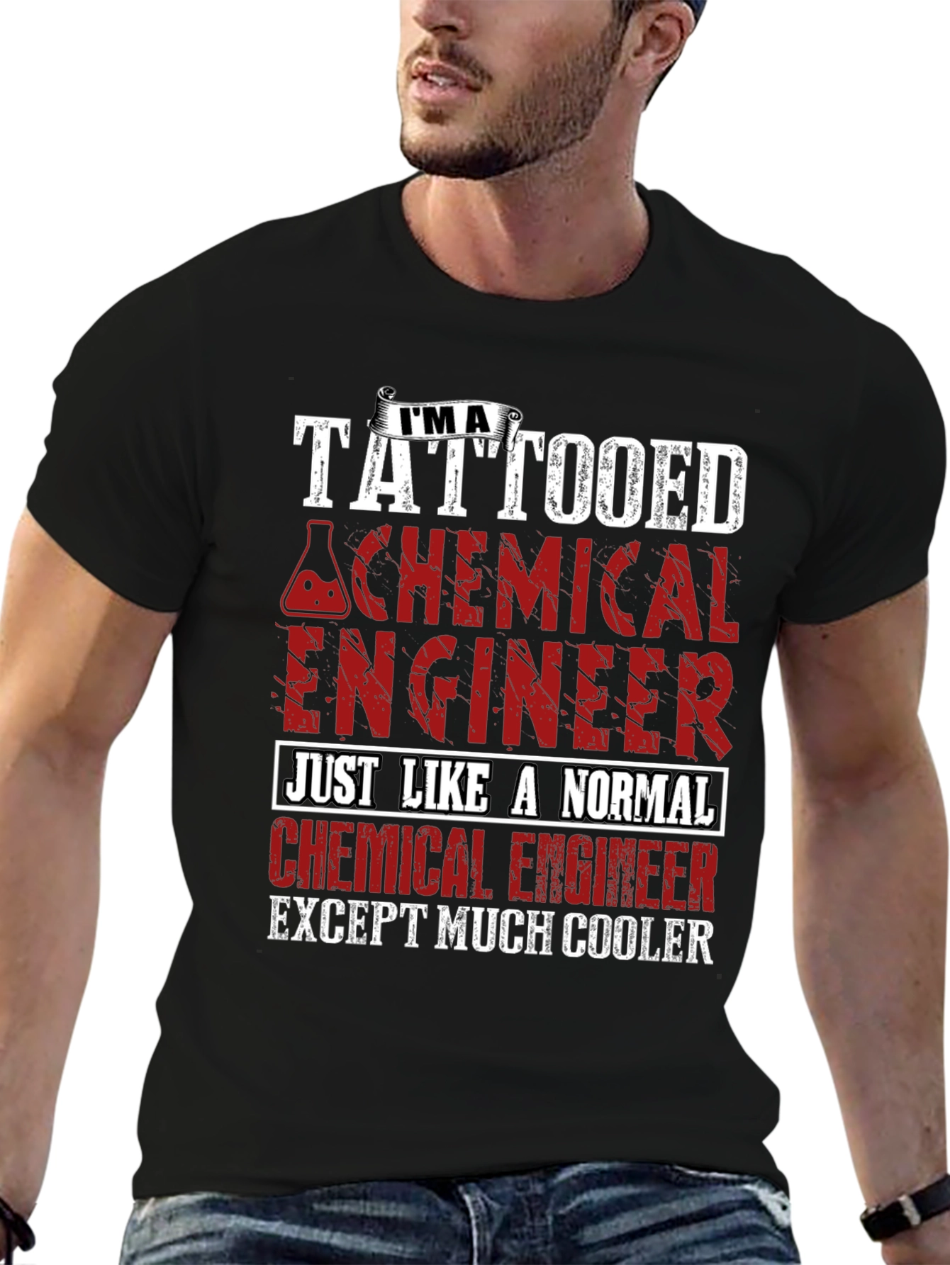 Tattooed Chemical Engineer Novelty T-Shirt