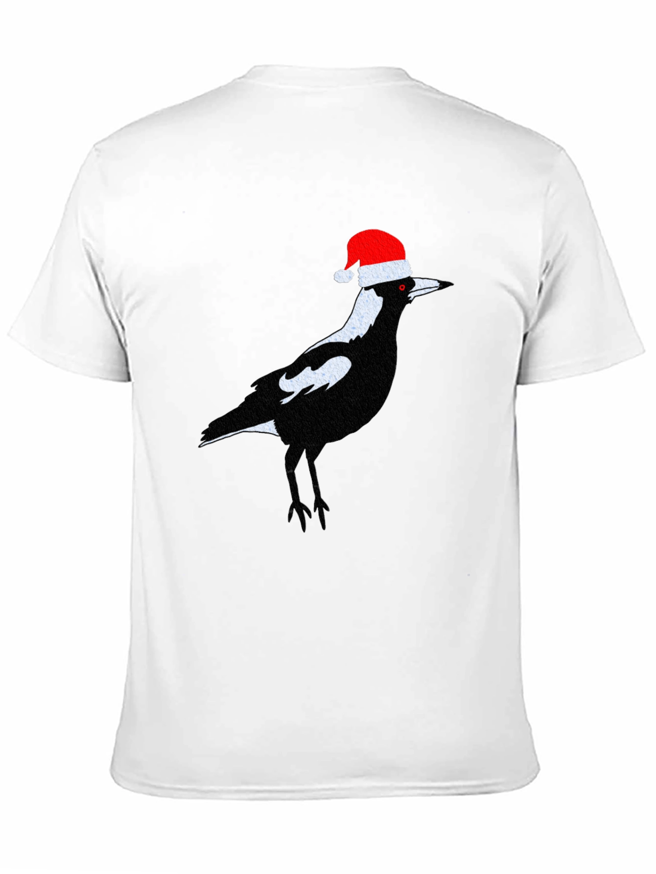 Festive Magpie T-Shirt - Christmas Bird Tee
