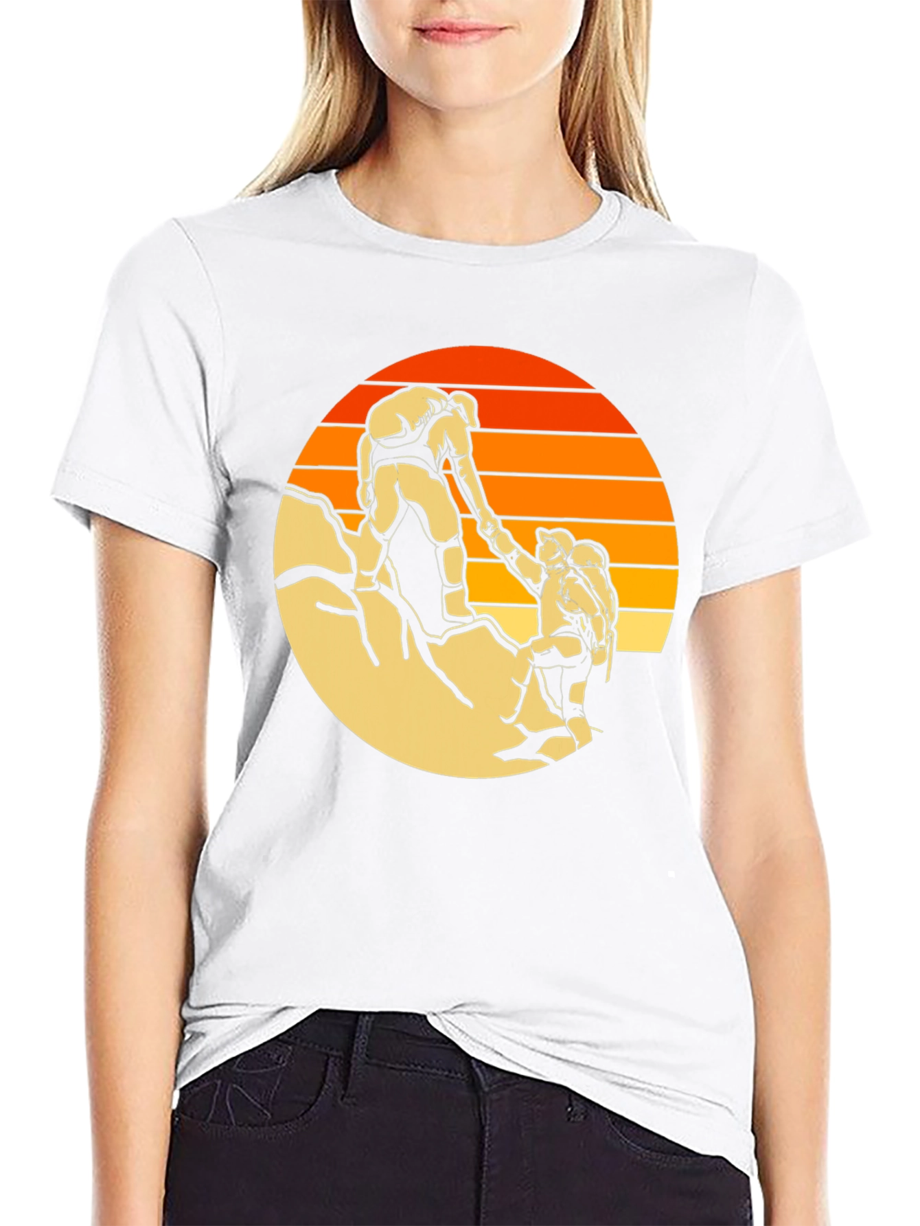Climber Graphic Tee - Black Crew Neck T-Shirt