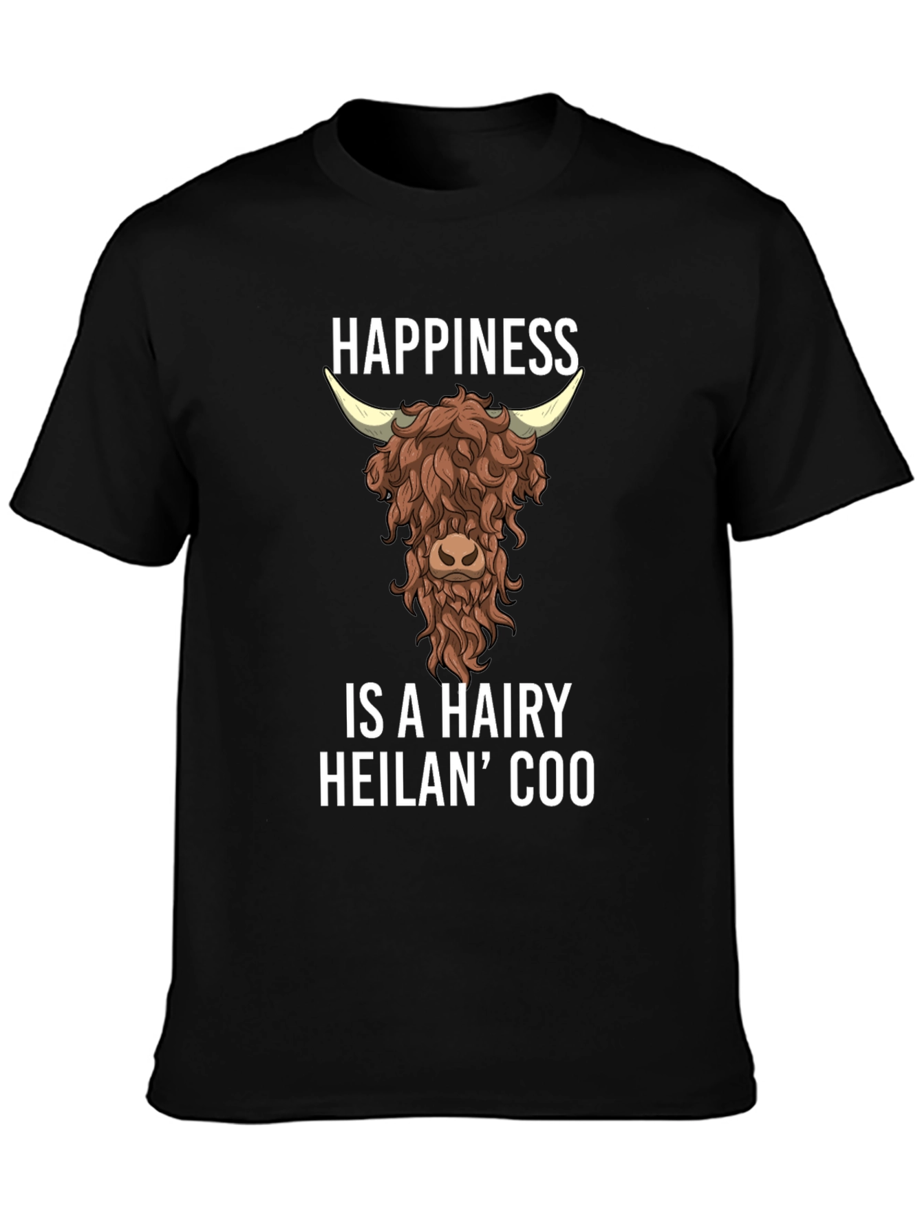 Hairy Heilan Coo Happiness T-Shirt