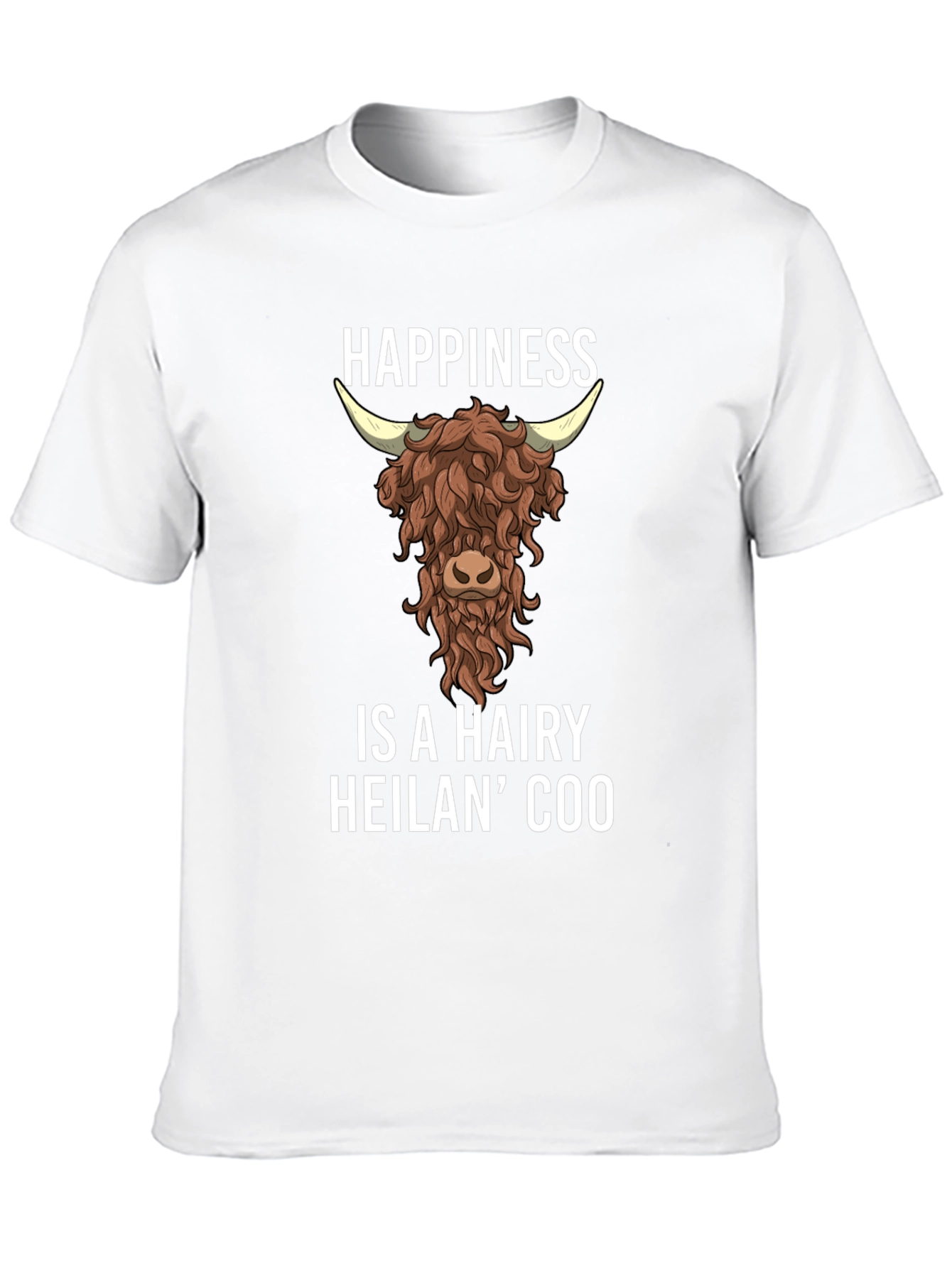 Hairy Heilan Coo Happiness T-Shirt