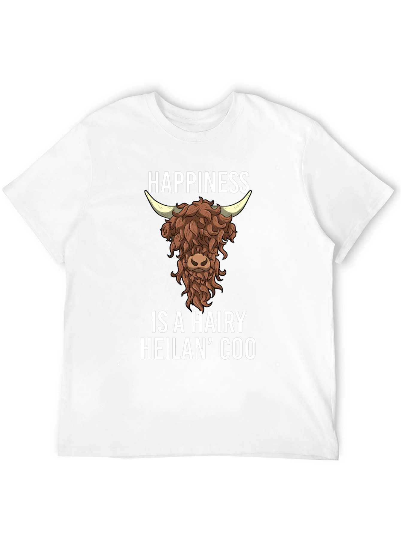 Hairy Heilan Coo Happiness T-Shirt