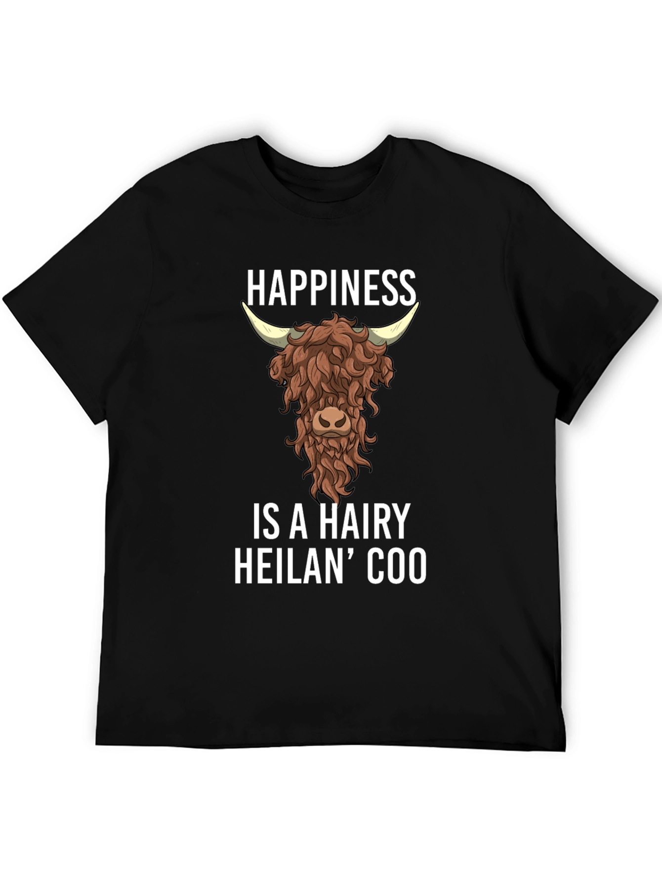 Hairy Heilan Coo Happiness T-Shirt