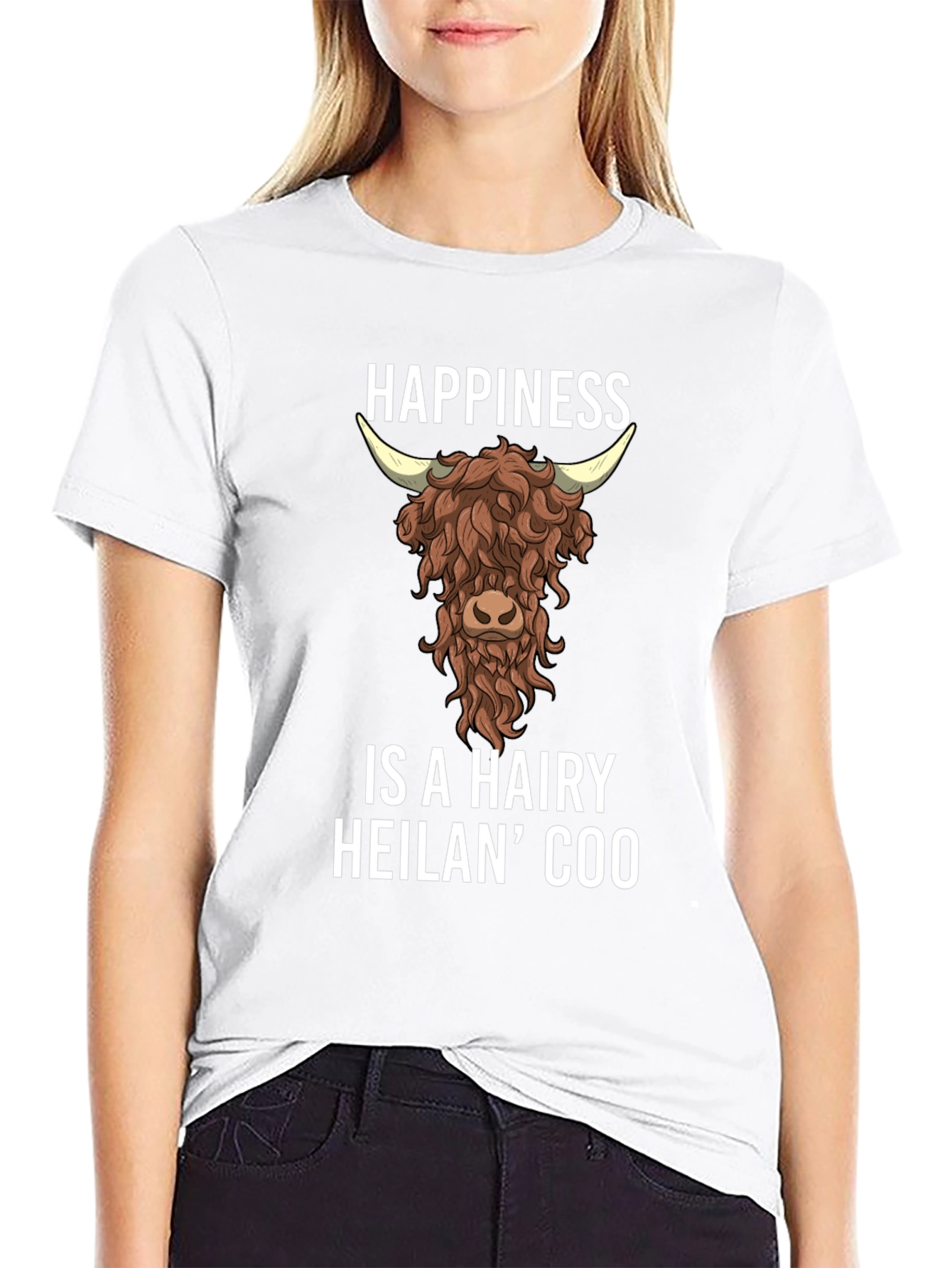 Hairy Heilan Coo Happiness T-Shirt