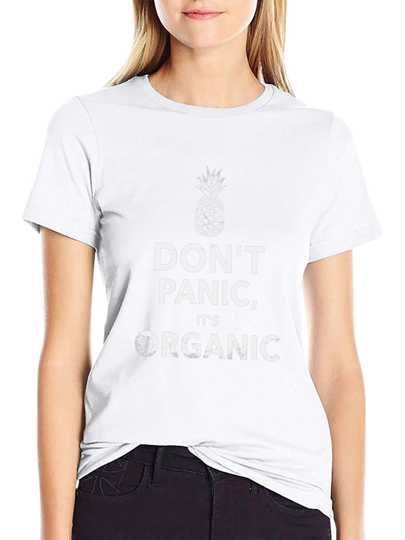 Dont Panic Organic Tee - Pineapple Graphic T-Shirt