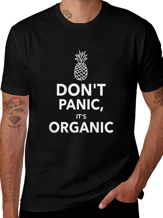 Dont Panic Organic Tee - Pineapple Graphic T-Shirt