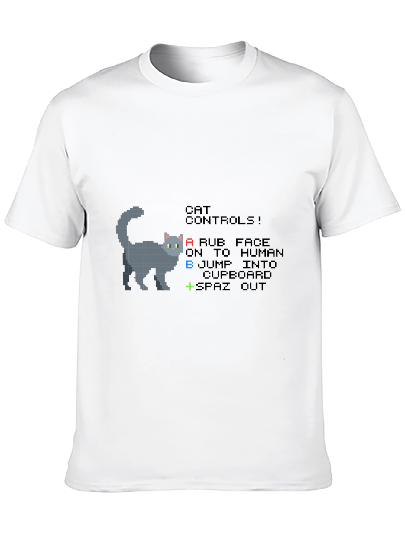 Pixel Cat Controls T-Shirt