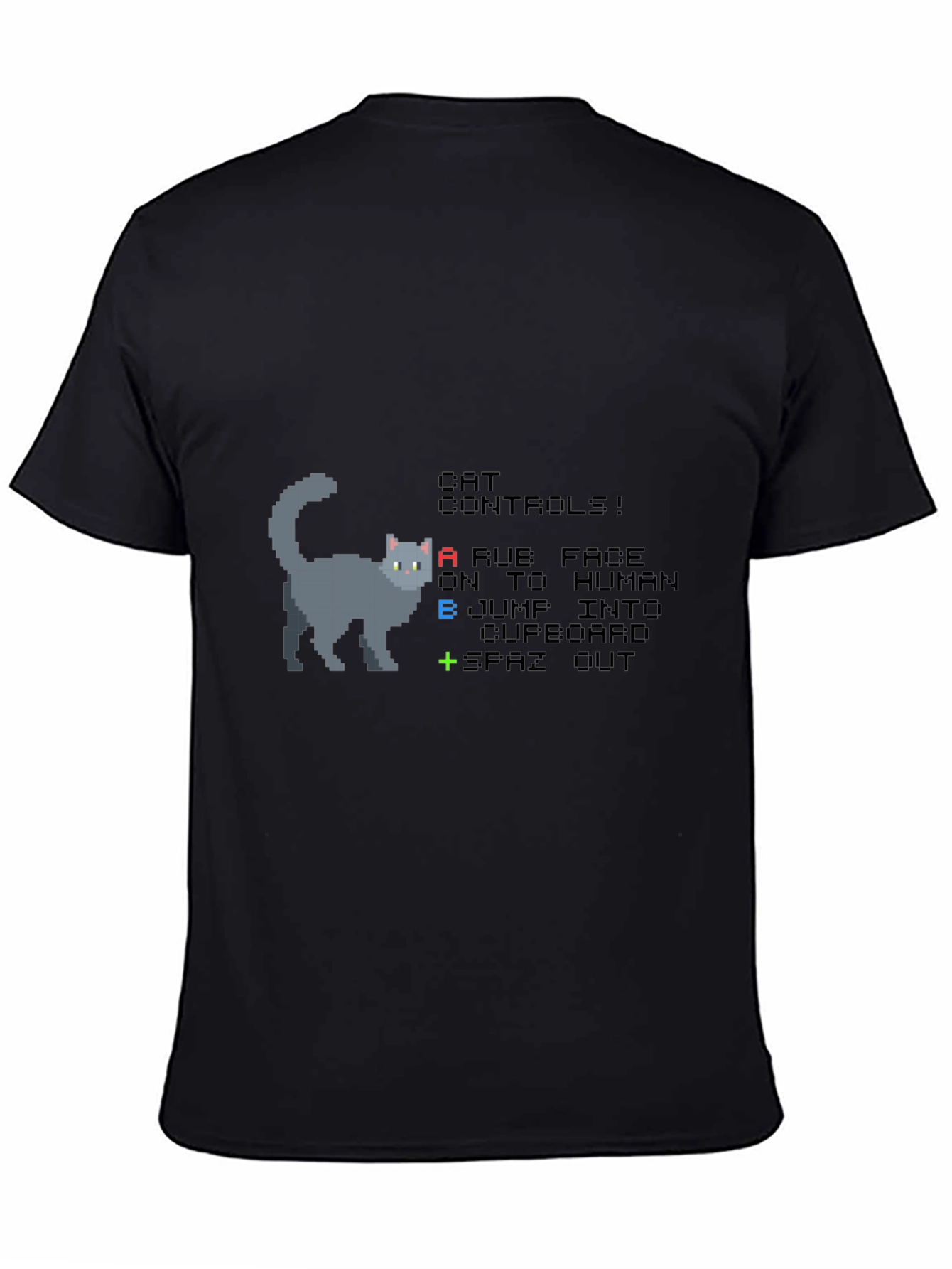 Pixel Cat Controls T-Shirt