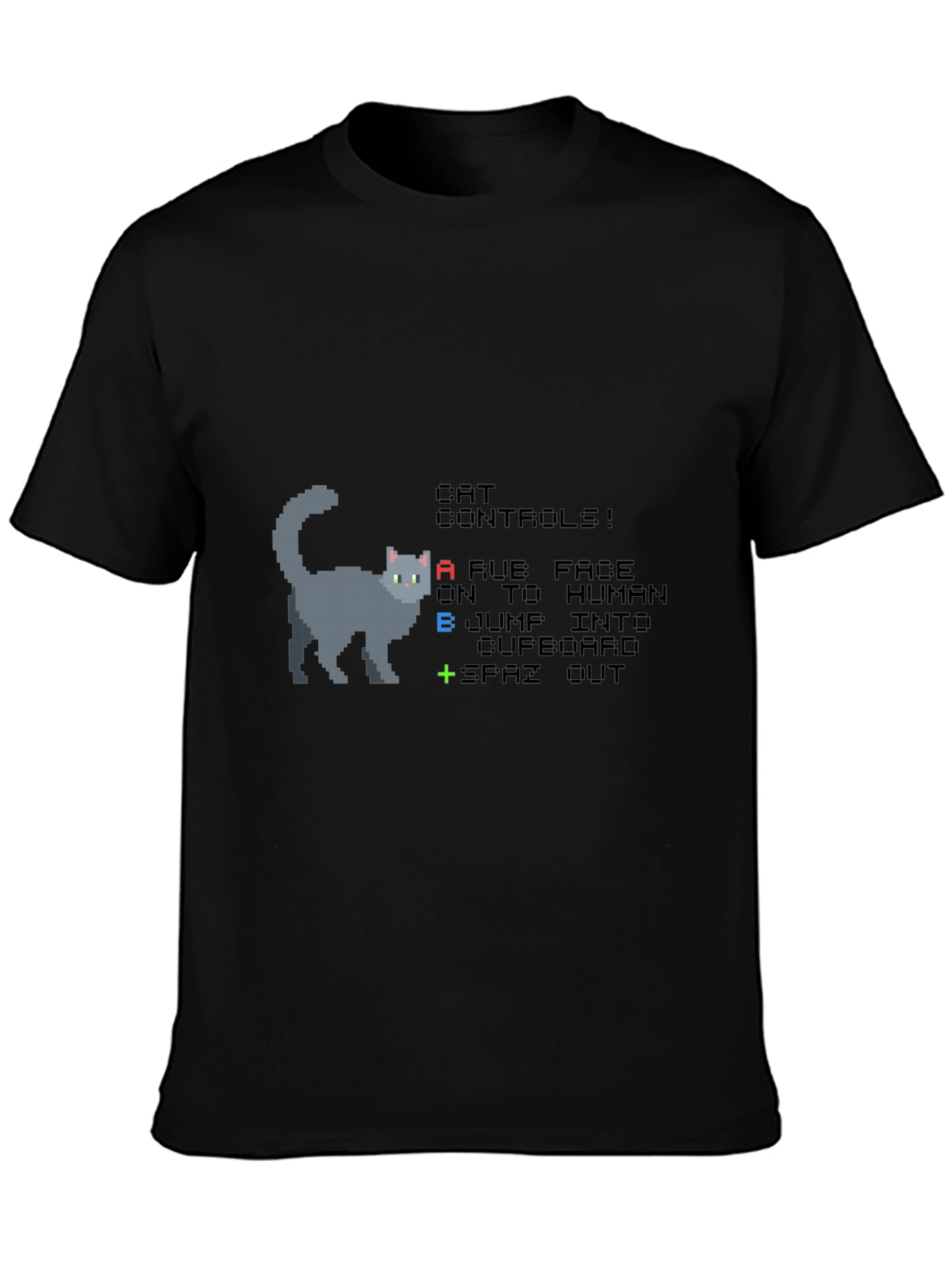 Pixel Cat Controls T-Shirt
