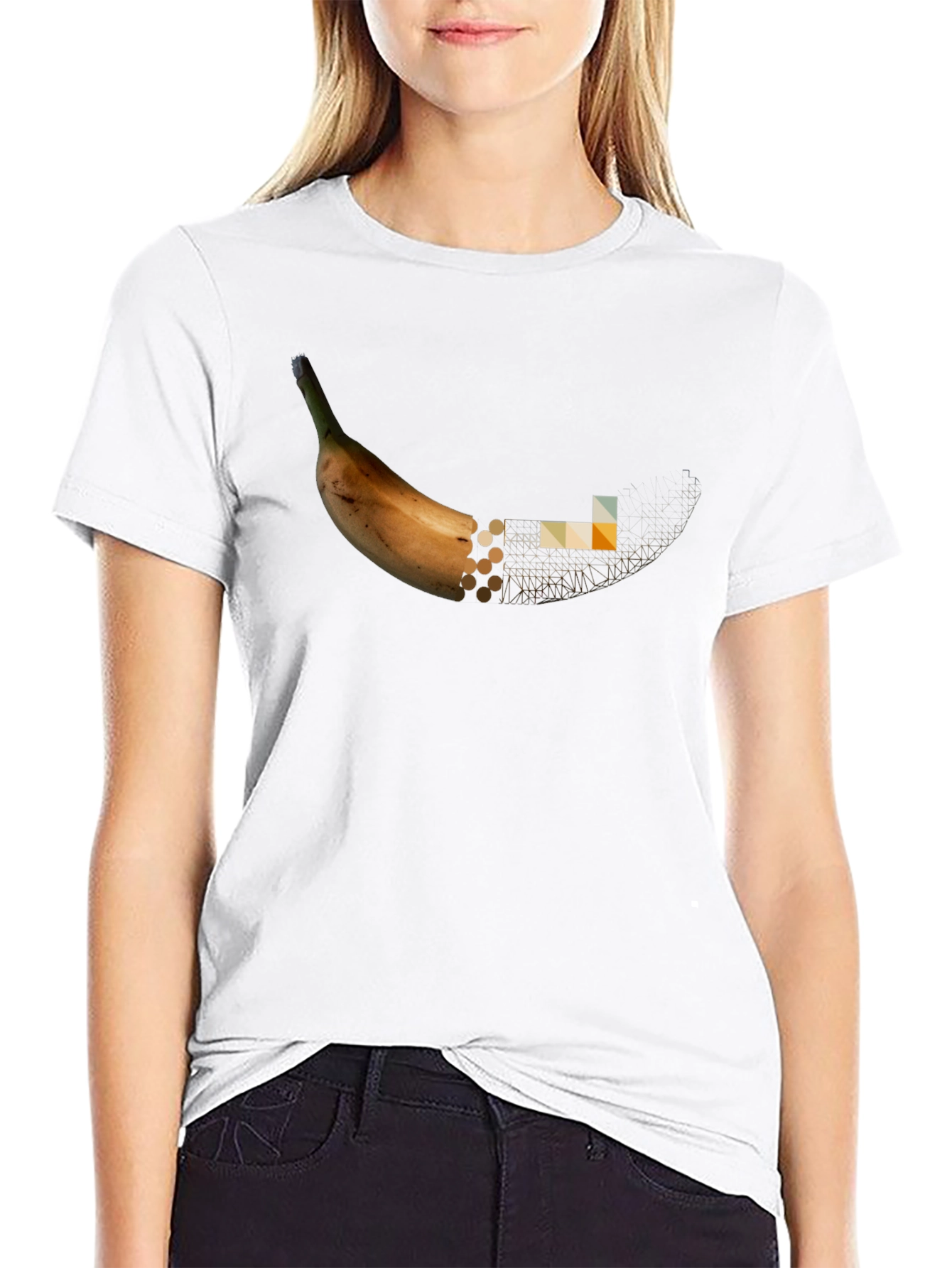 Deconstructed Banana Graphic T-Shirt