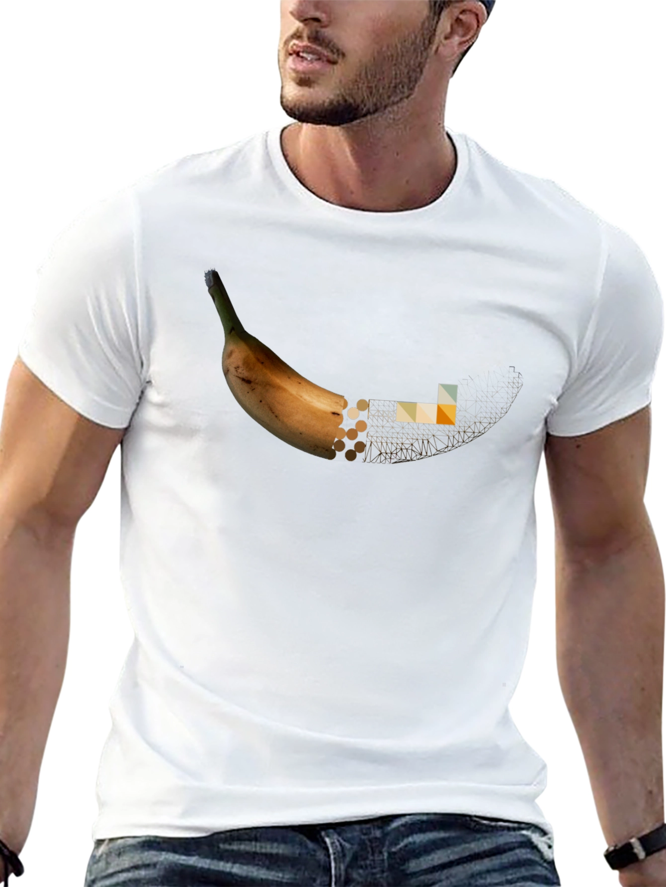 Deconstructed Banana Graphic T-Shirt