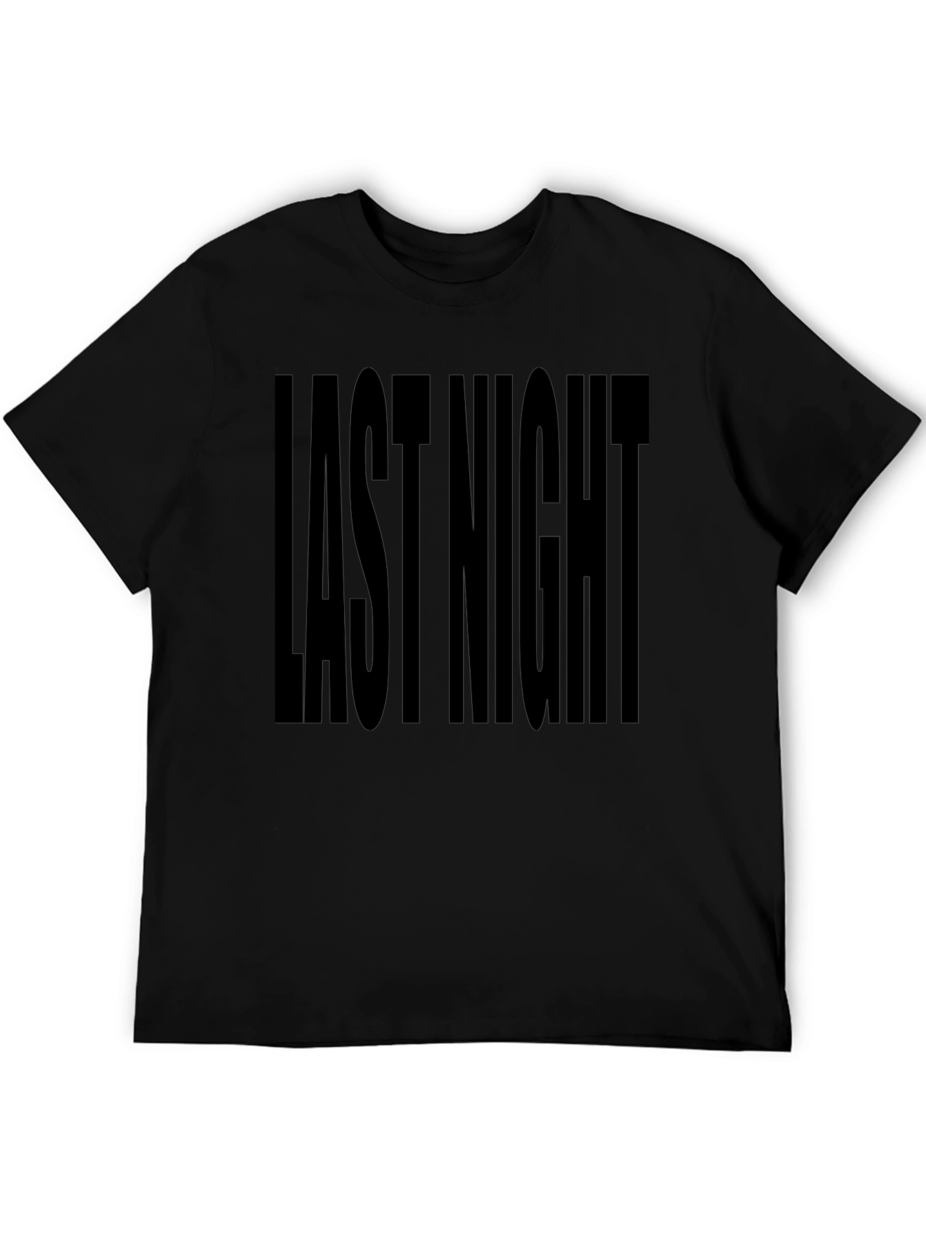 Last Night Graphic T-Shirt - Black