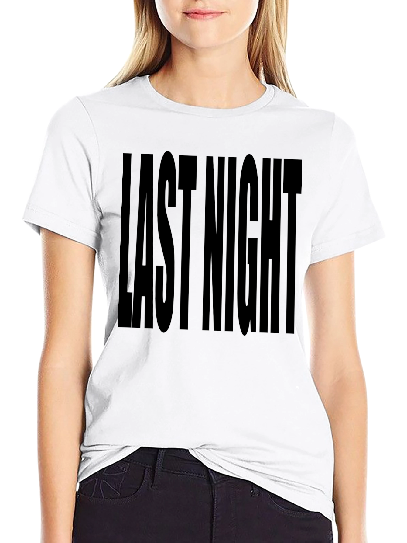 Last Night Graphic T-Shirt - Black