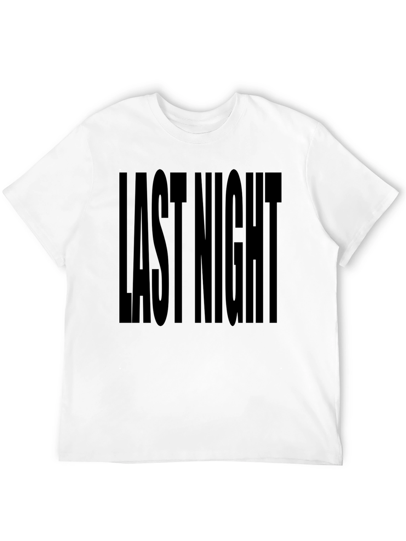 Last Night Graphic T-Shirt - Black