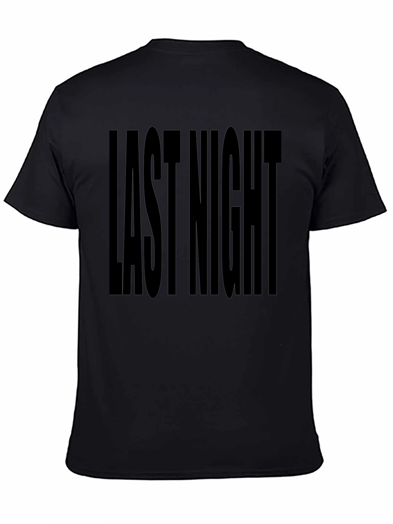 Last Night Graphic T-Shirt - Black