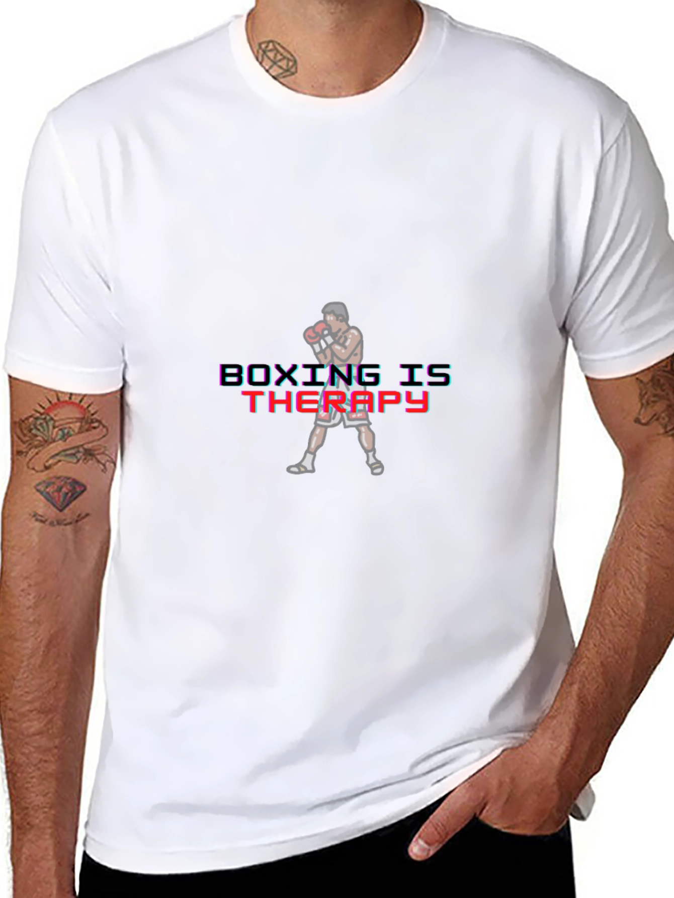 Boxing is Therapy Graphic Tee
