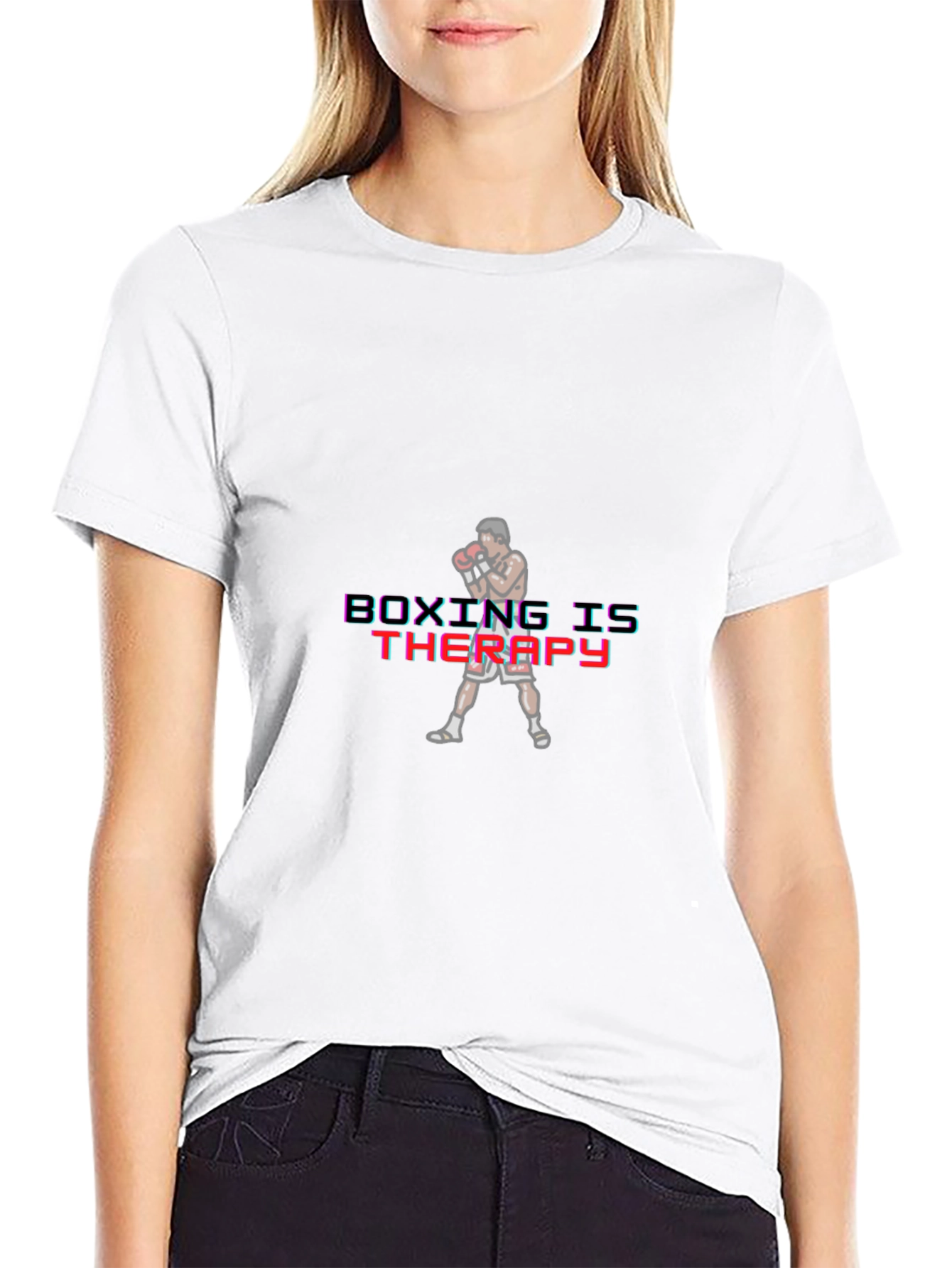 Boxing is Therapy Graphic Tee