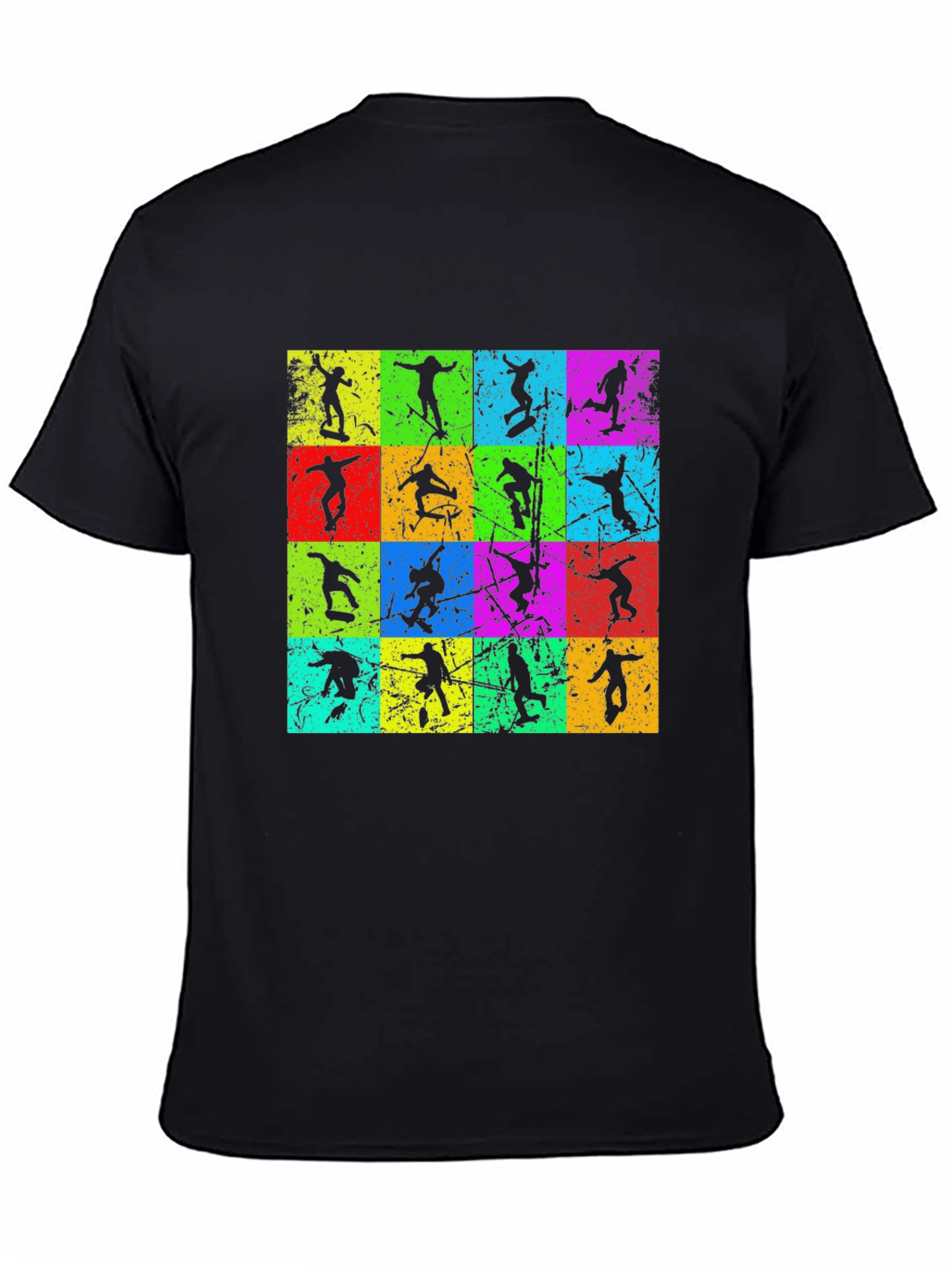 Retro Skater Grid T-Shirt - Cool & Unique Design