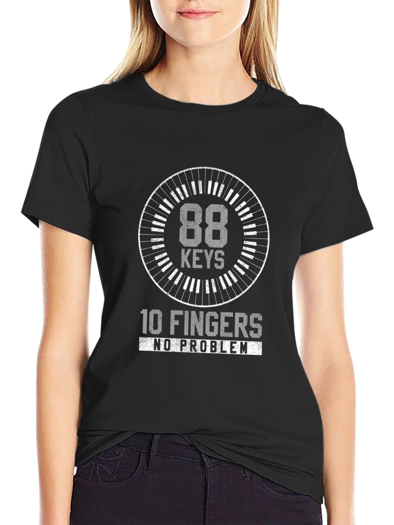 88 Keys 10 Fingers No Problem T-Shirt