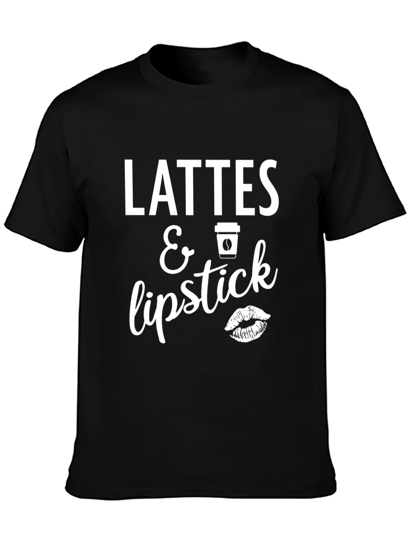 Lattes & Lipstick Graphic T-Shirt