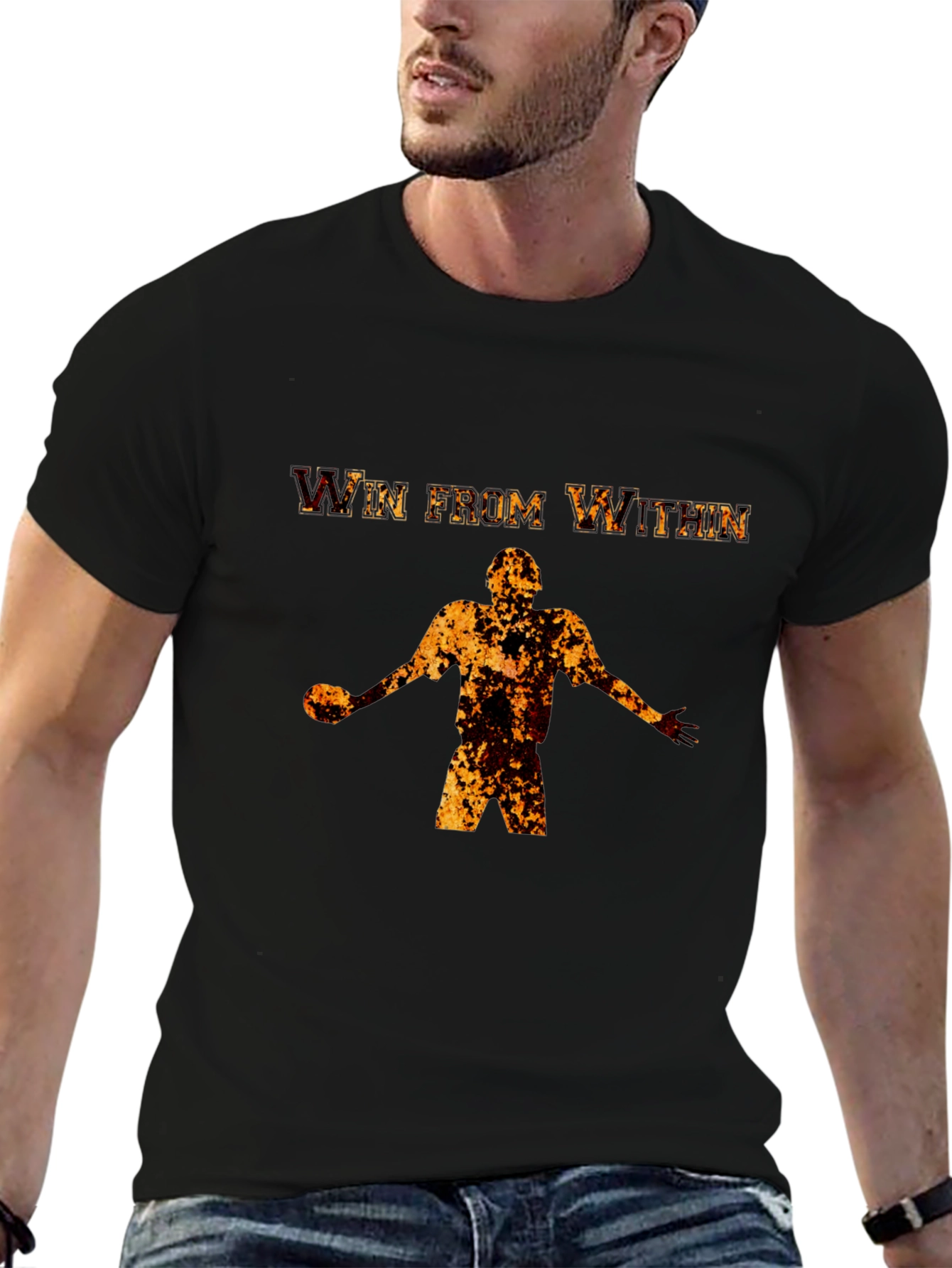Win From Within Black Graphic Tee