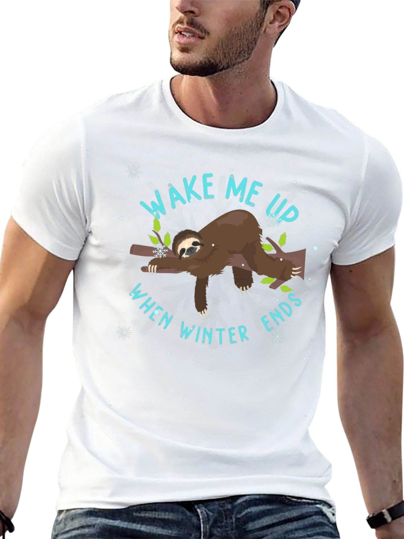 Wake Me Up When Winter Ends Sloth T-Shirt