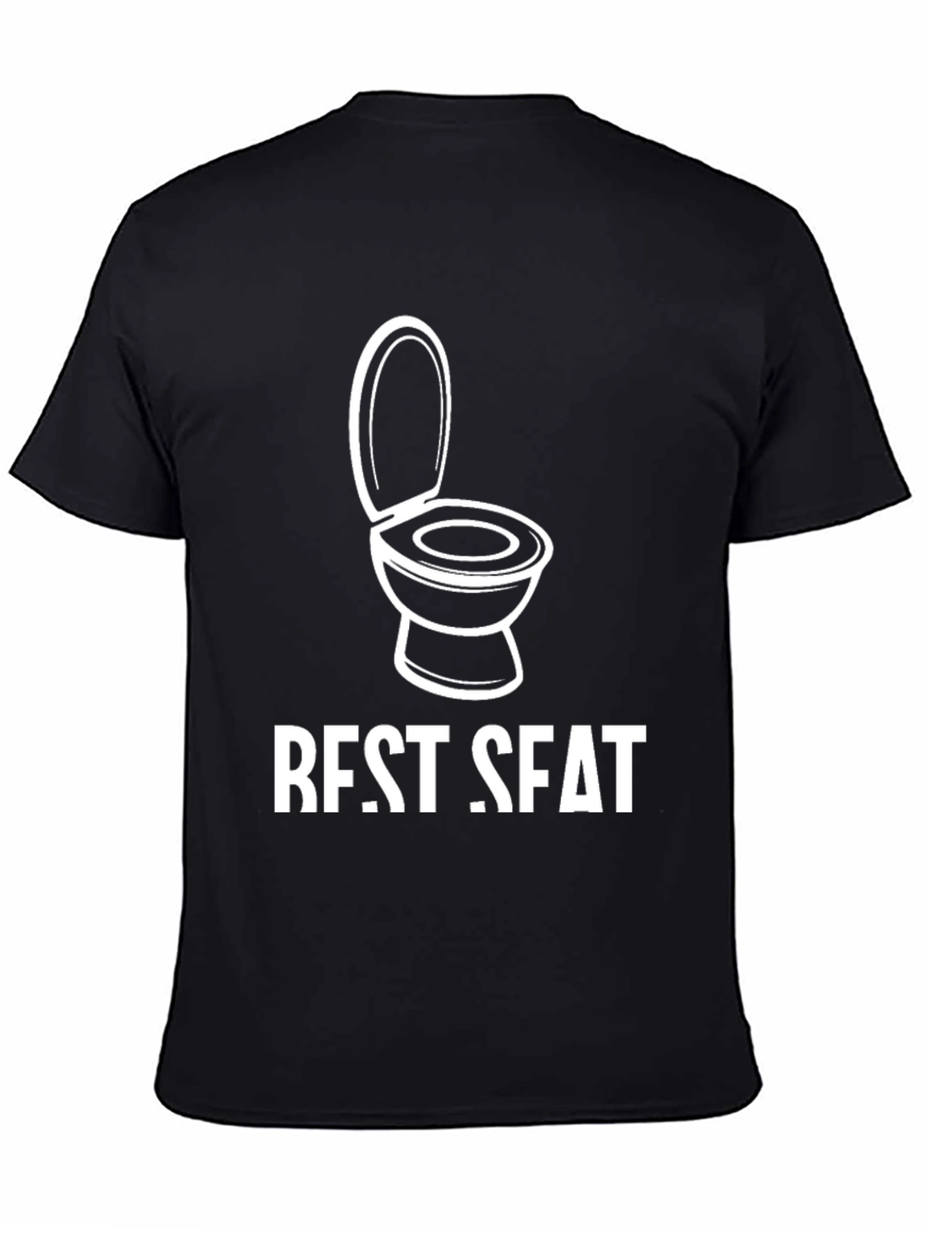 Best Seat Toilet Humor Graphic Tee