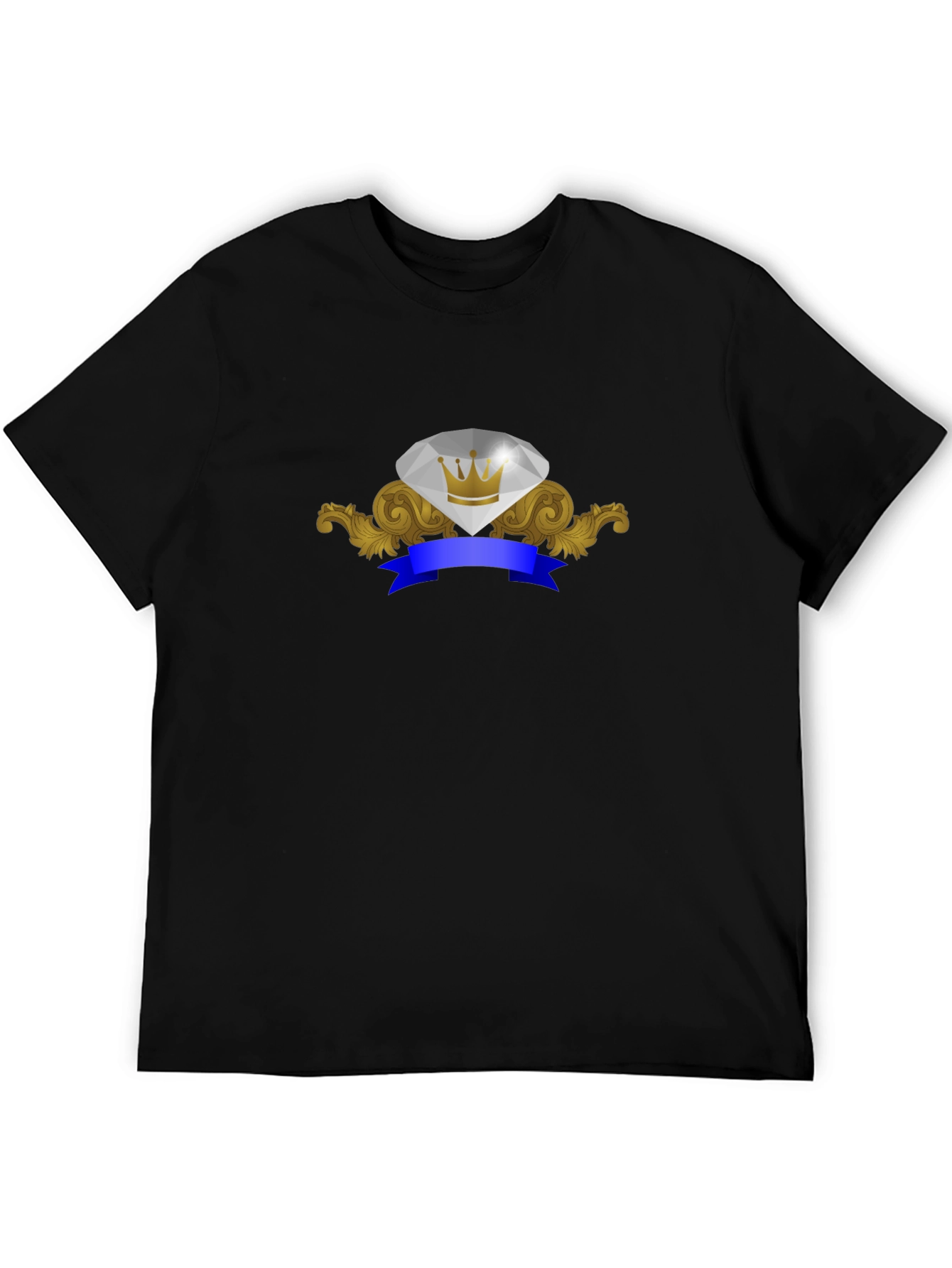 Diamond Crown Emblem Graphic T-Shirt