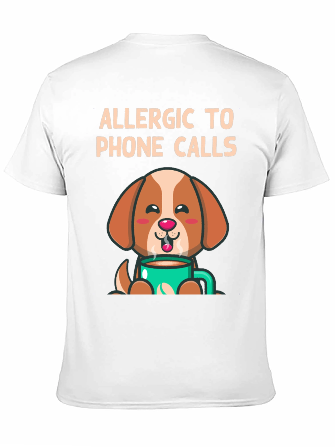 Allergic to Phone Calls Dog T-Shirt