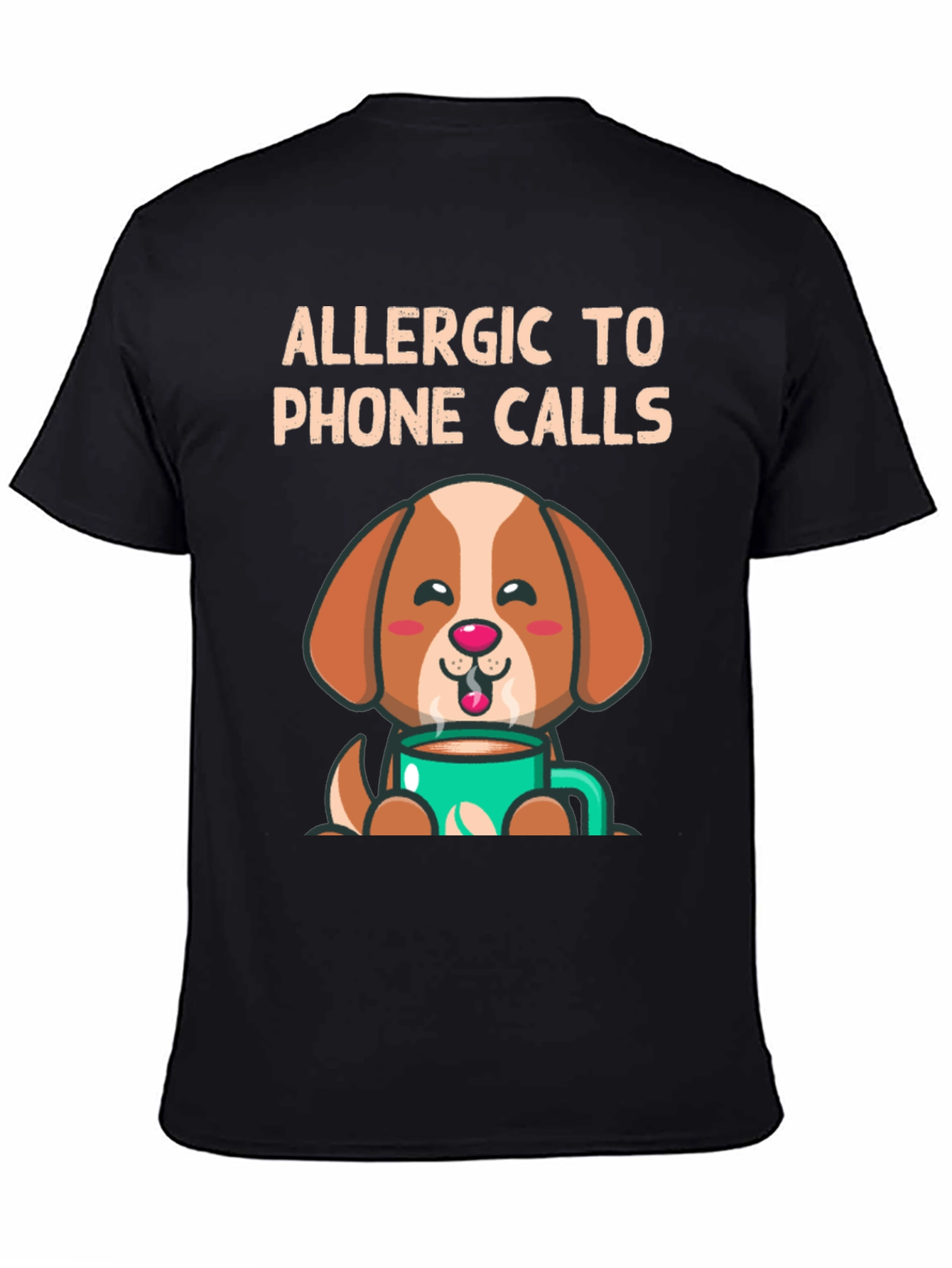 Allergic to Phone Calls Dog T-Shirt