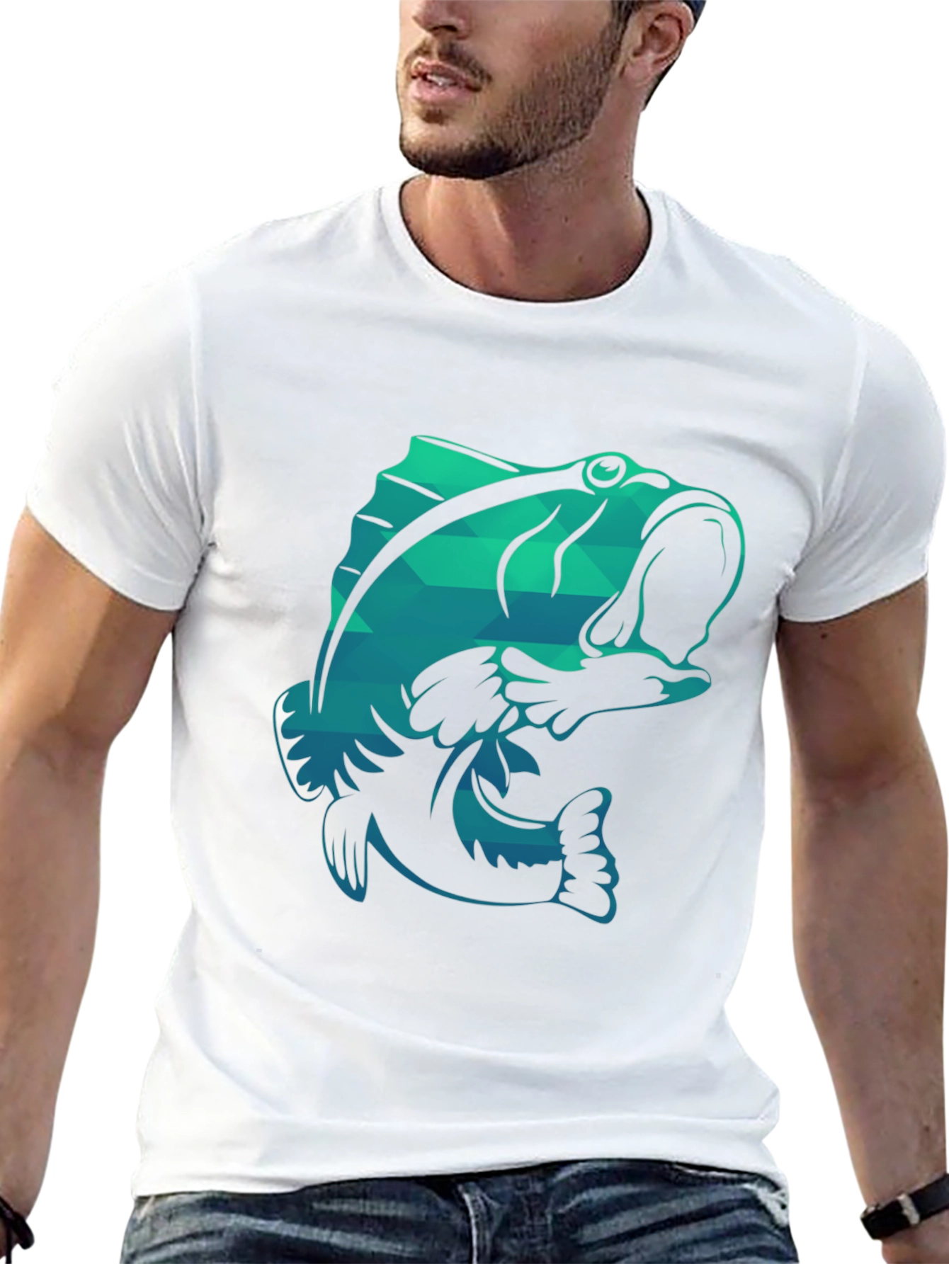 Cool Fish Graphic T-Shirt - Black