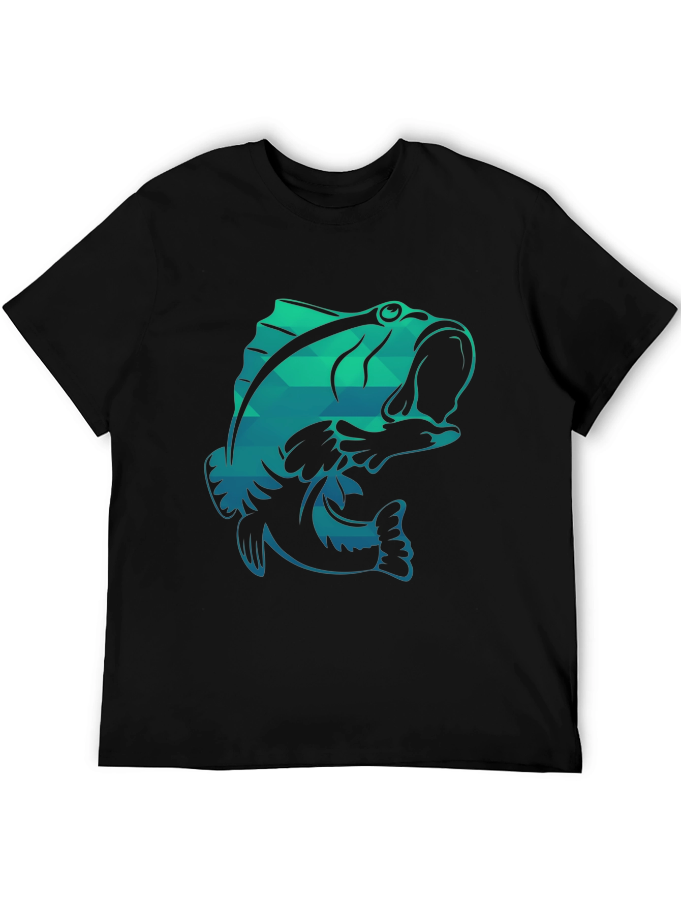 Cool Fish Graphic T-Shirt - Black