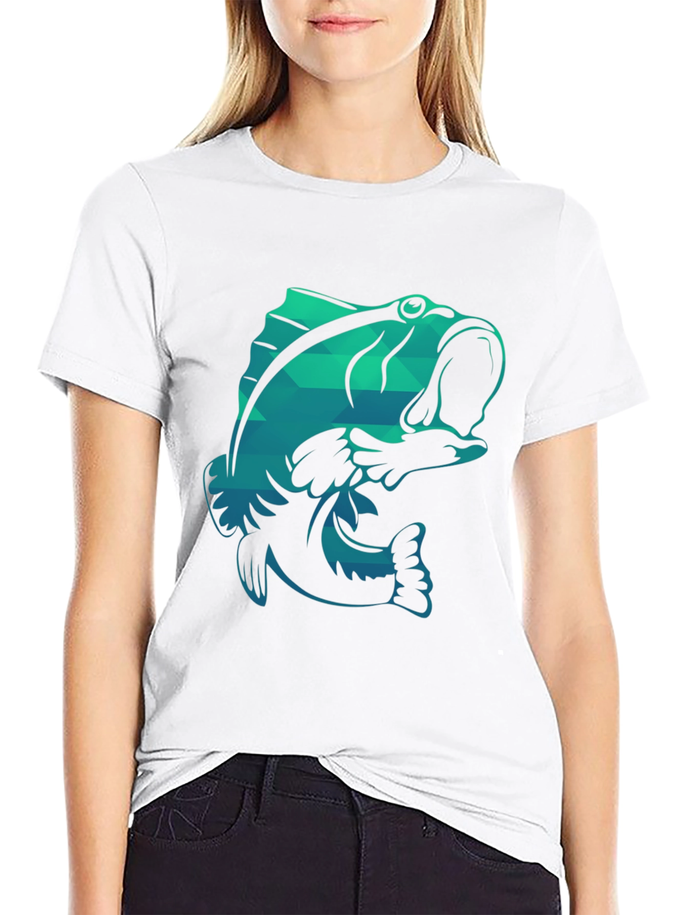 Cool Fish Graphic T-Shirt - Black