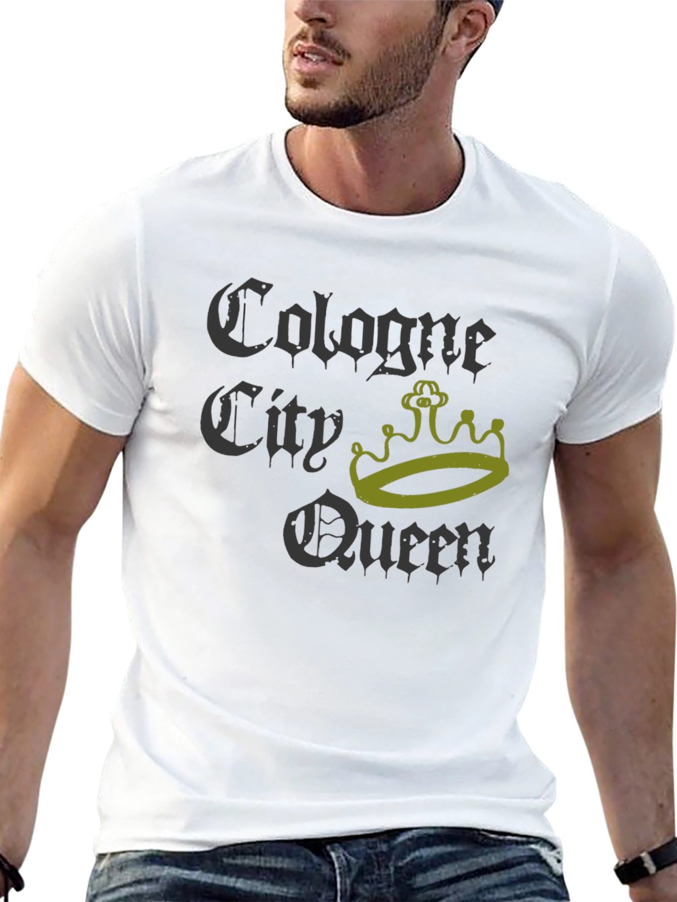 Cologne City Queen Graphic T-Shirt - Black
