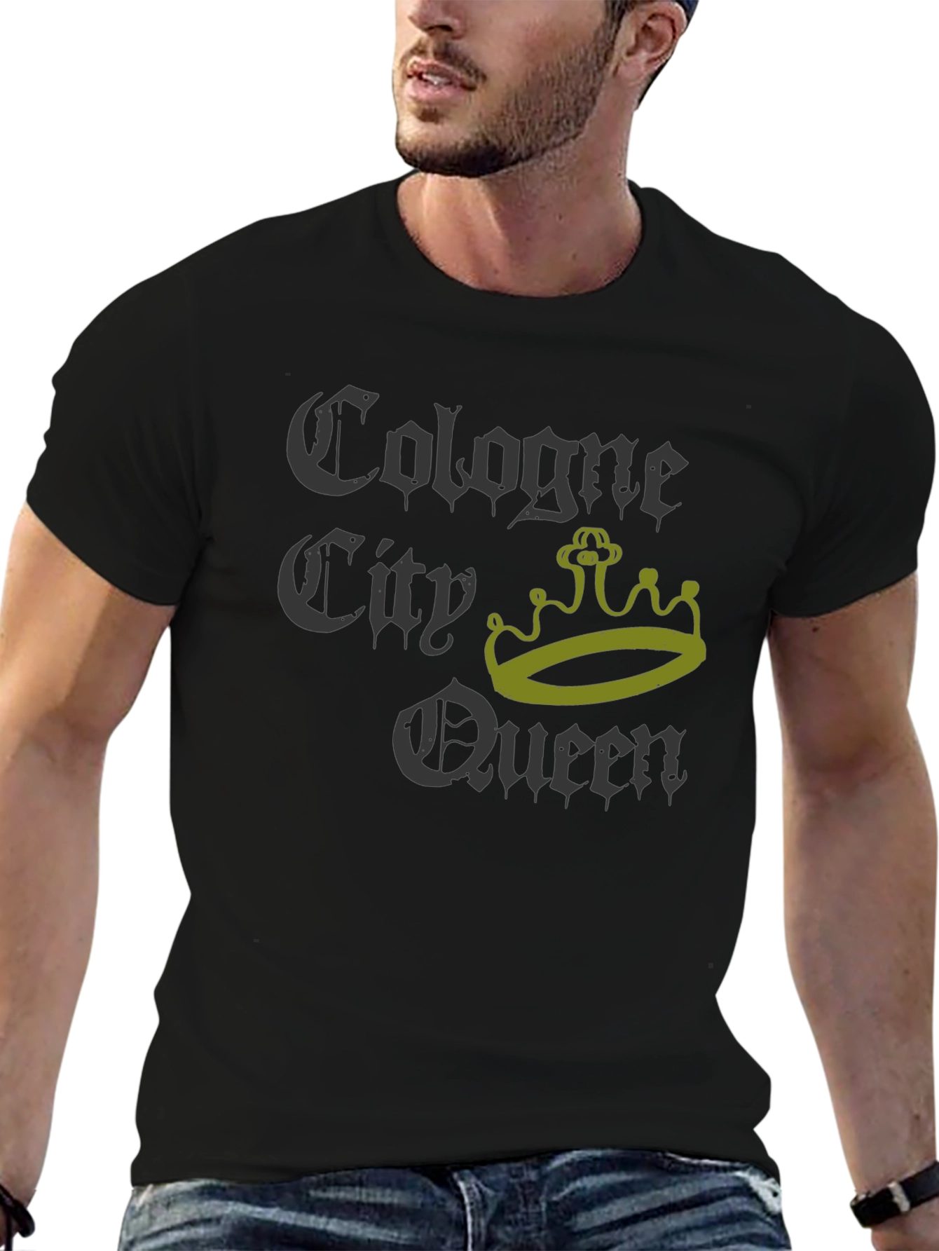 Cologne City Queen Graphic T-Shirt - Black