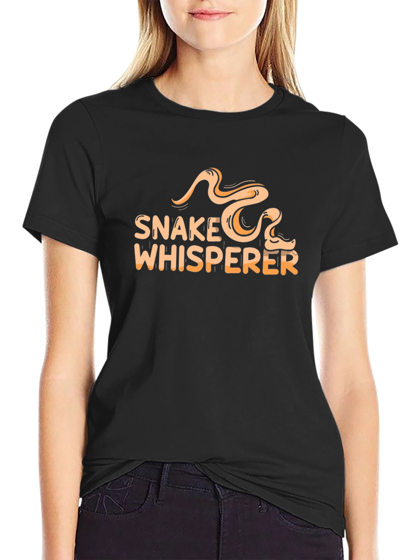 Snake Whisperer Graphic T-Shirt - Black
