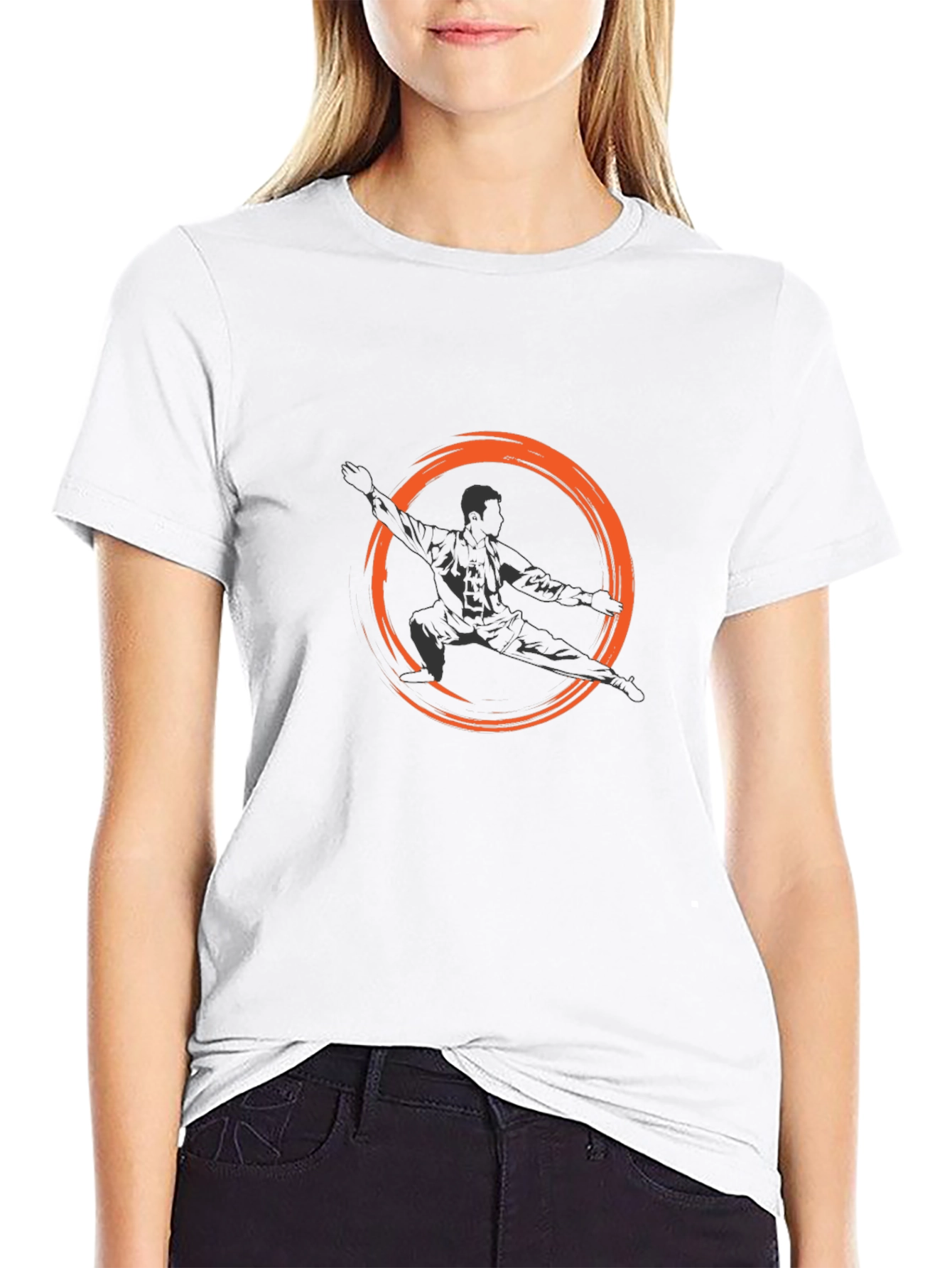 Martial Arts Graphic Black T-Shirt
