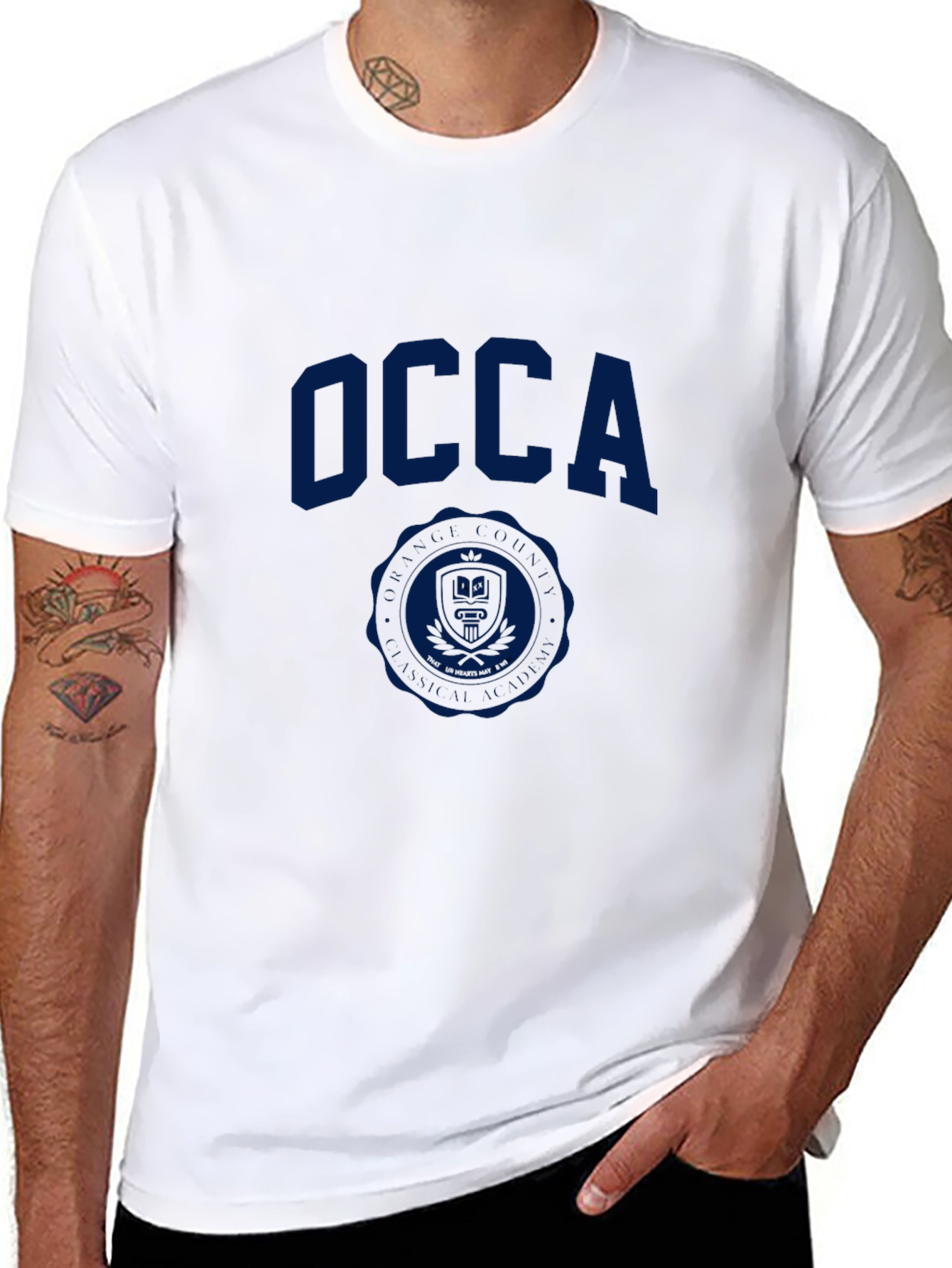 OCCA Graphic Print Crew Neck T-Shirt