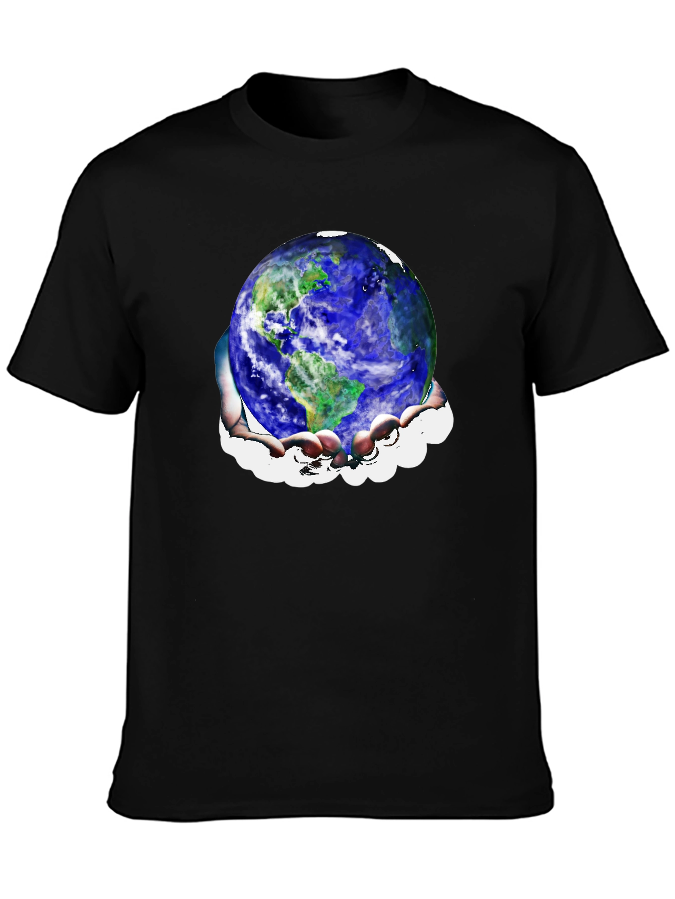 Earth in Hands Graphic T-Shirt