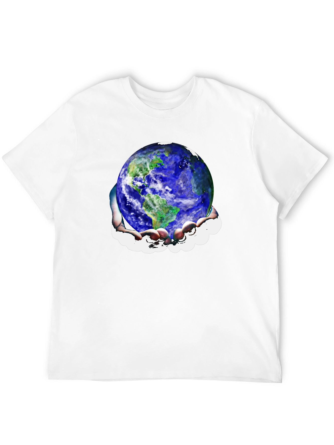 Earth in Hands Graphic T-Shirt