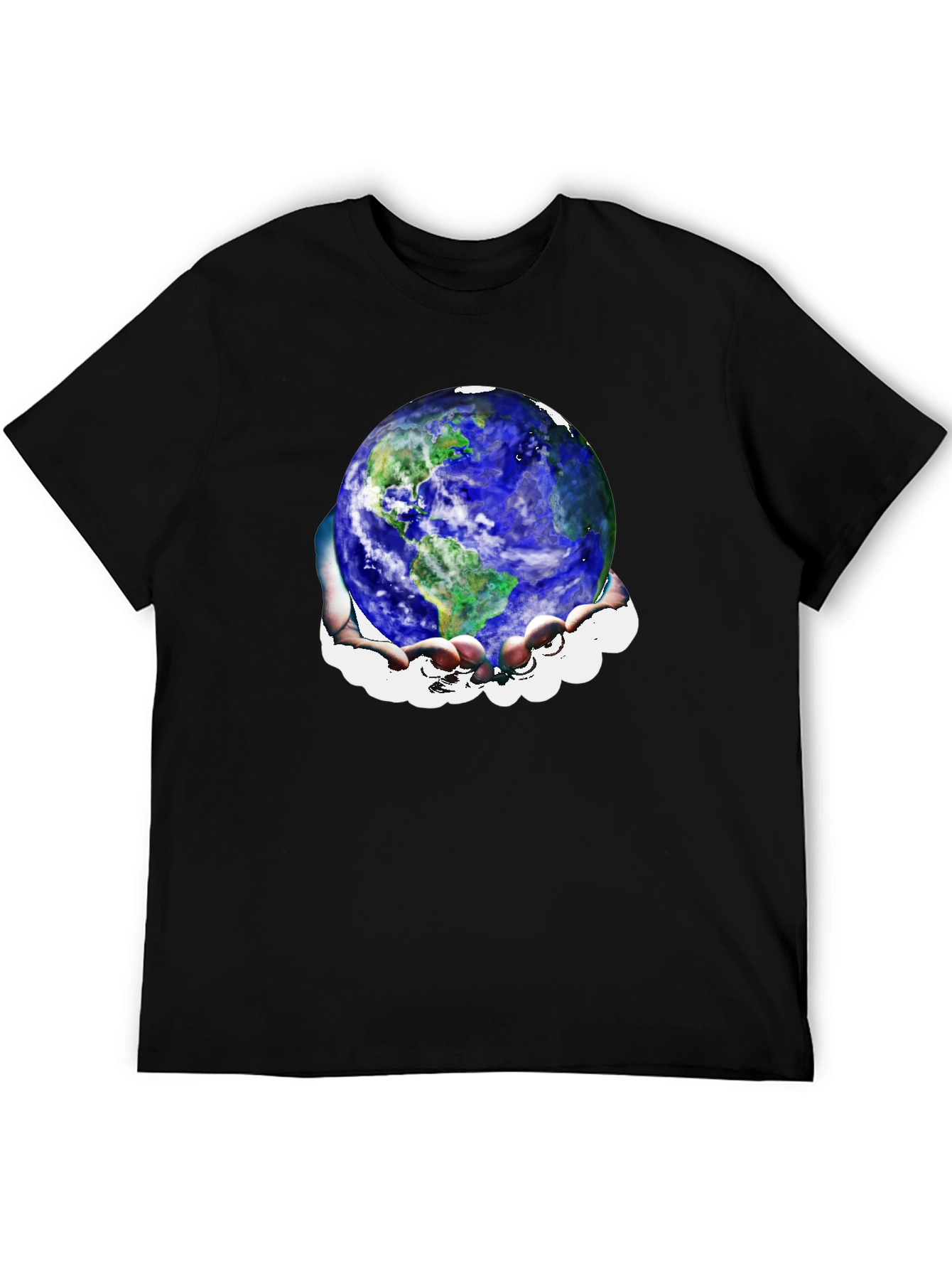 Earth in Hands Graphic T-Shirt