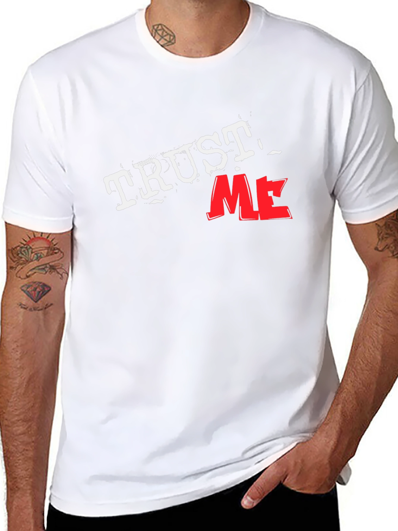 Trust Me Black Graphic Tee