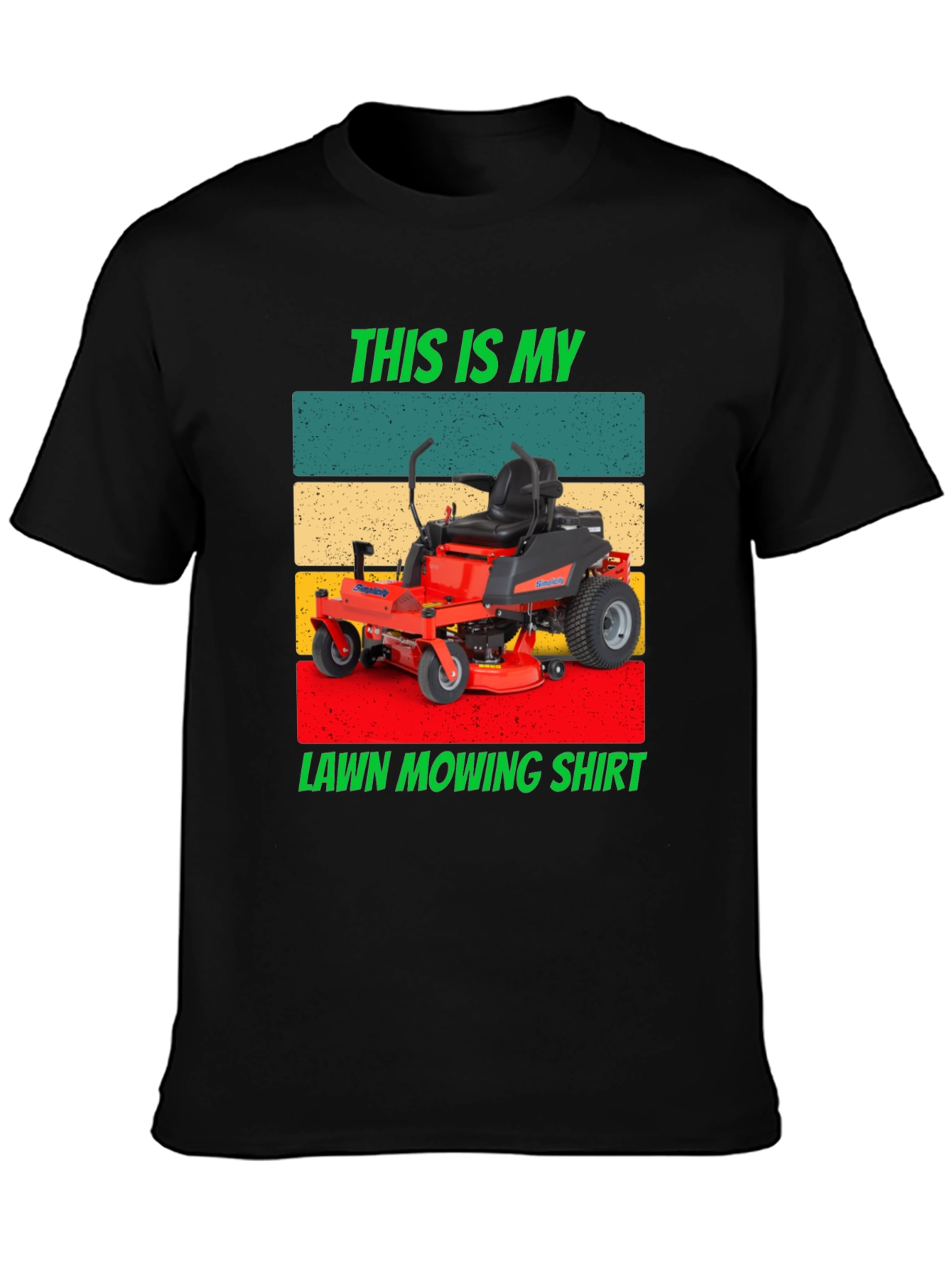 Lawn Mowing Shirt - Retro Design Tee